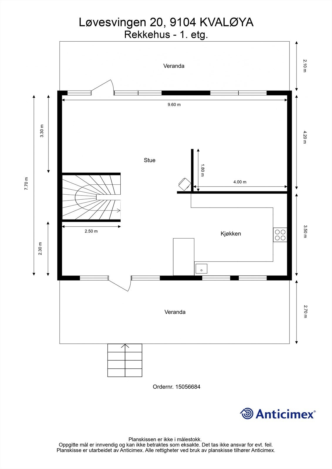 Plantegning midtetasje Galleribilde