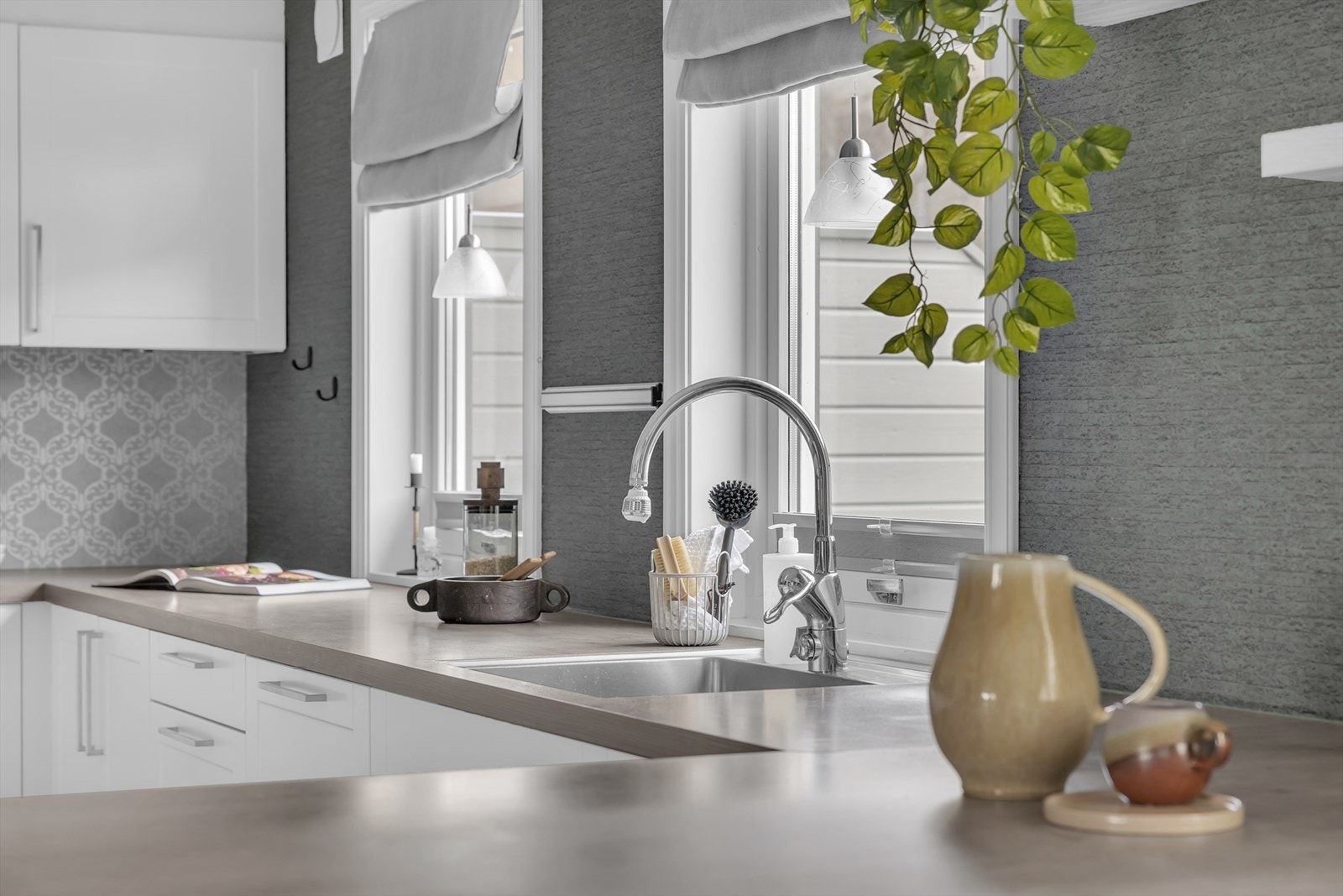 Planlimt vask og mye naturlig lys Galleribilde