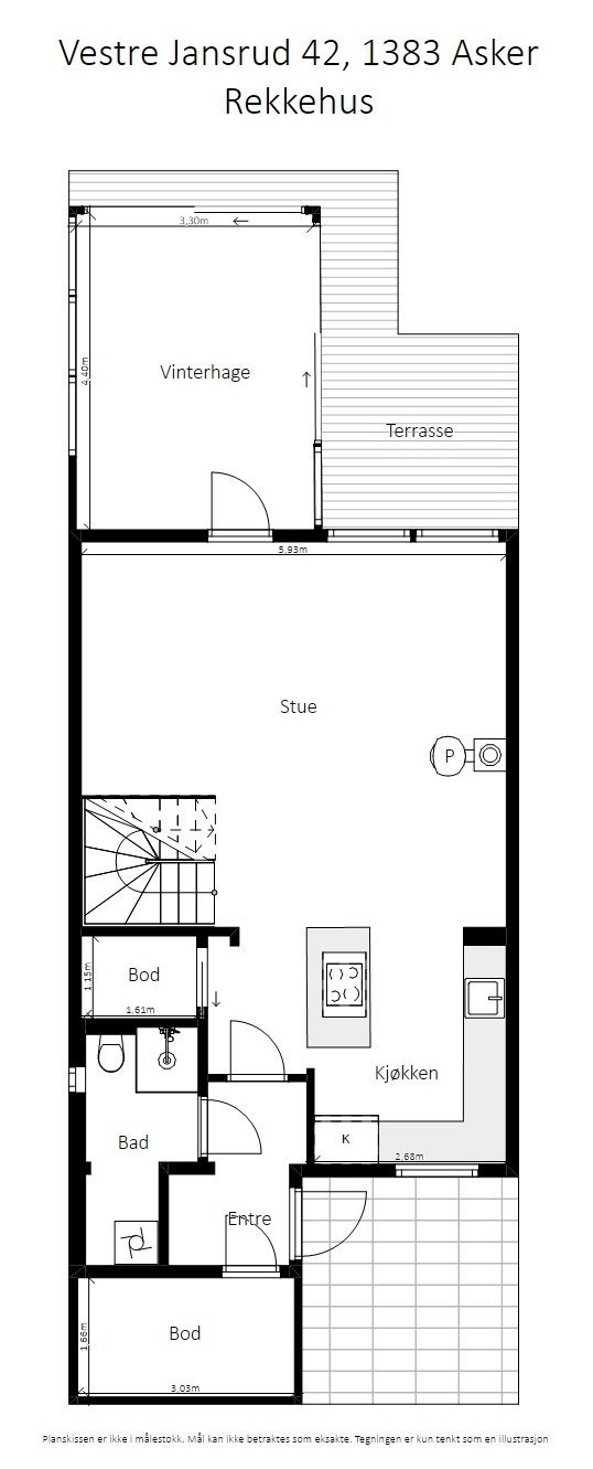 Plantegning 1. etasje. Galleribilde