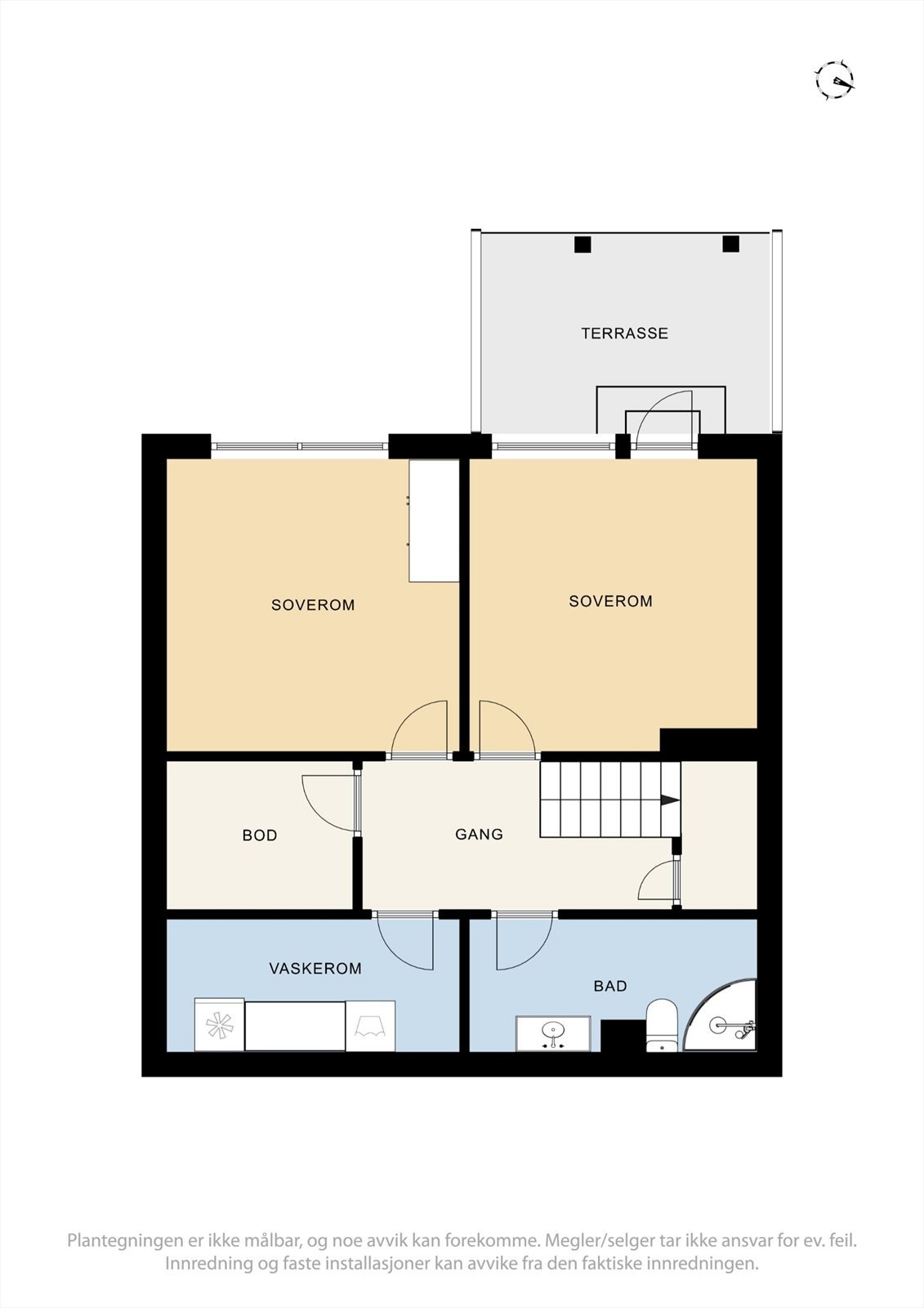 Plantegning underetasje Galleribilde