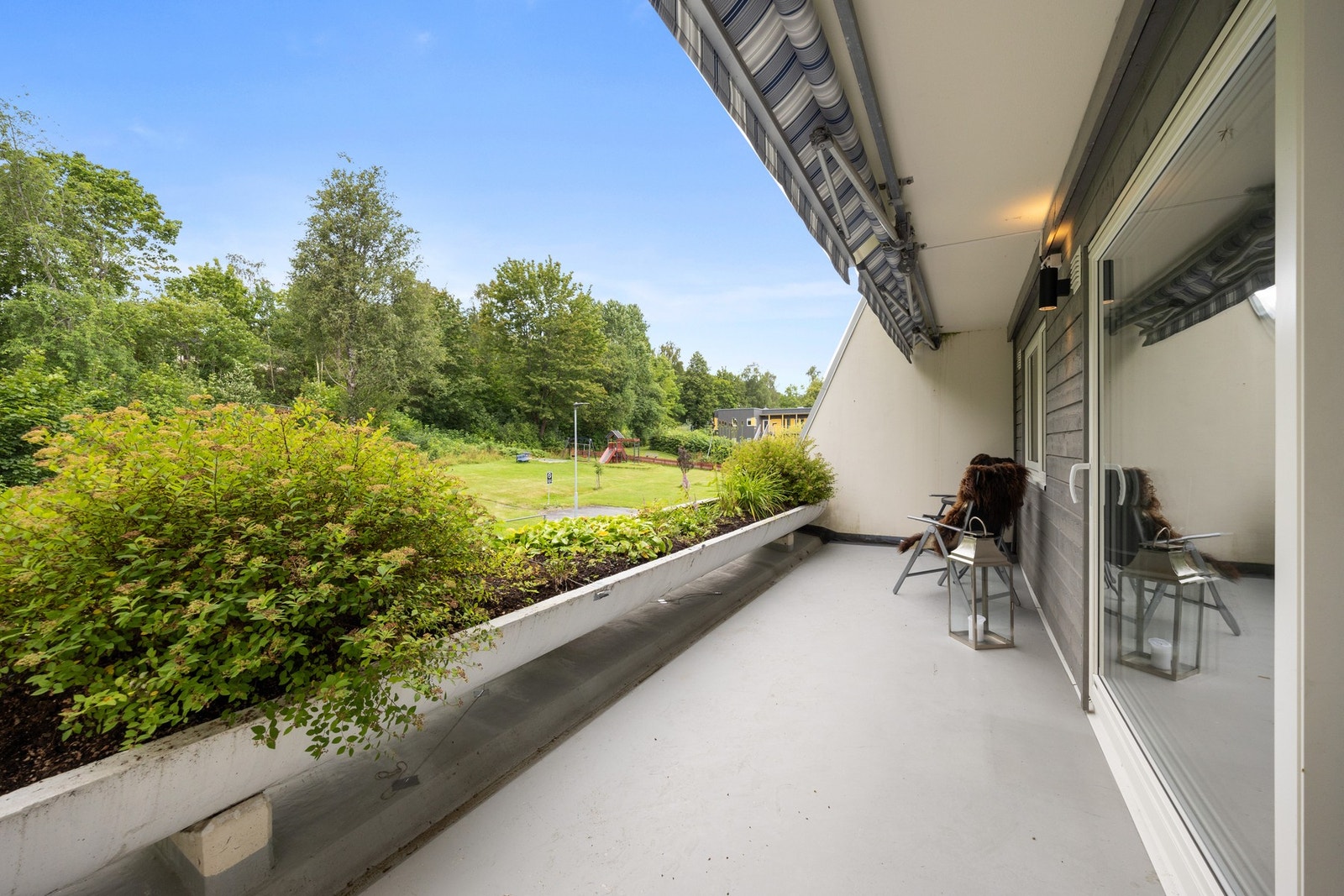 Balkongen er meget romslig Galleribilde