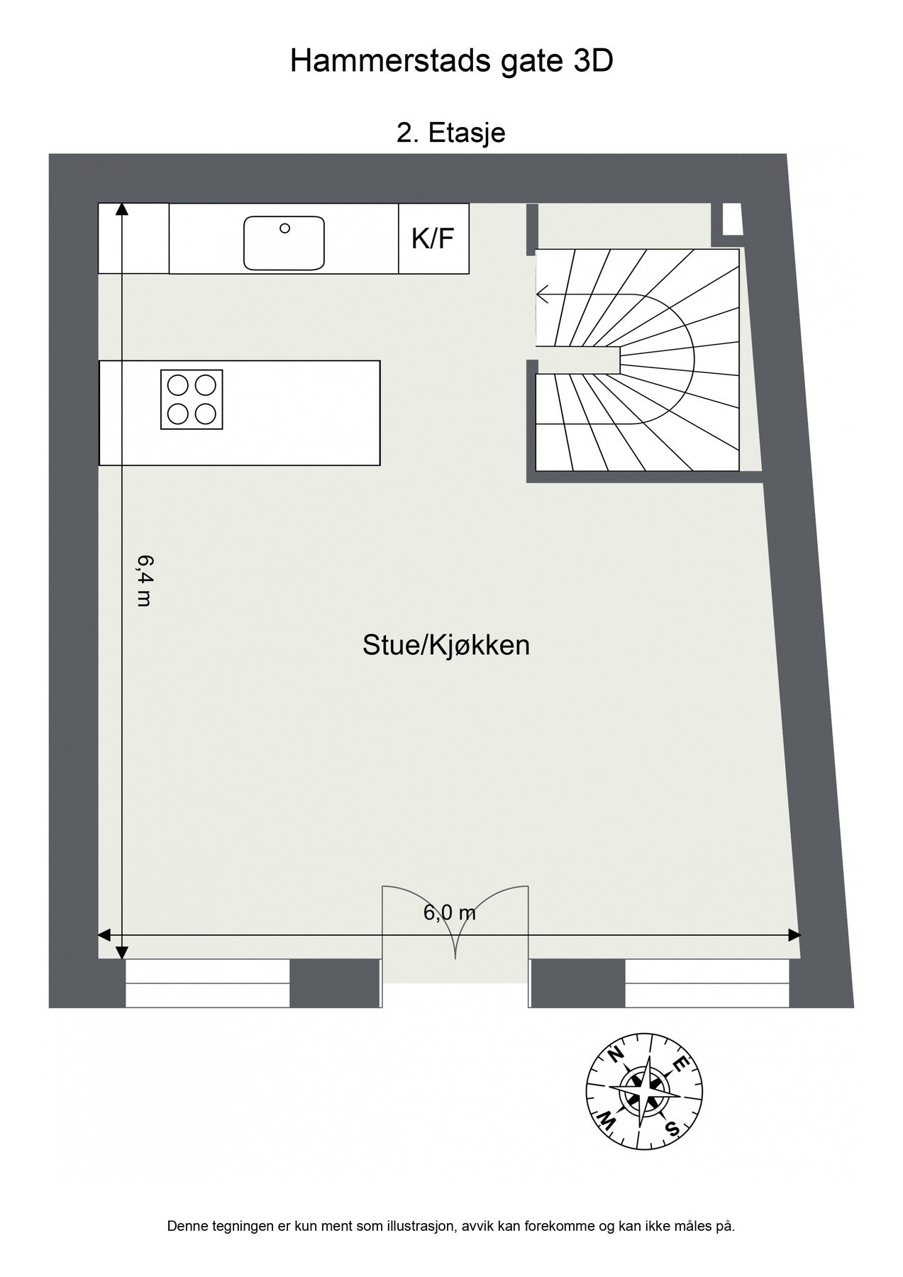 Plantegning 2. etasje Galleribilde