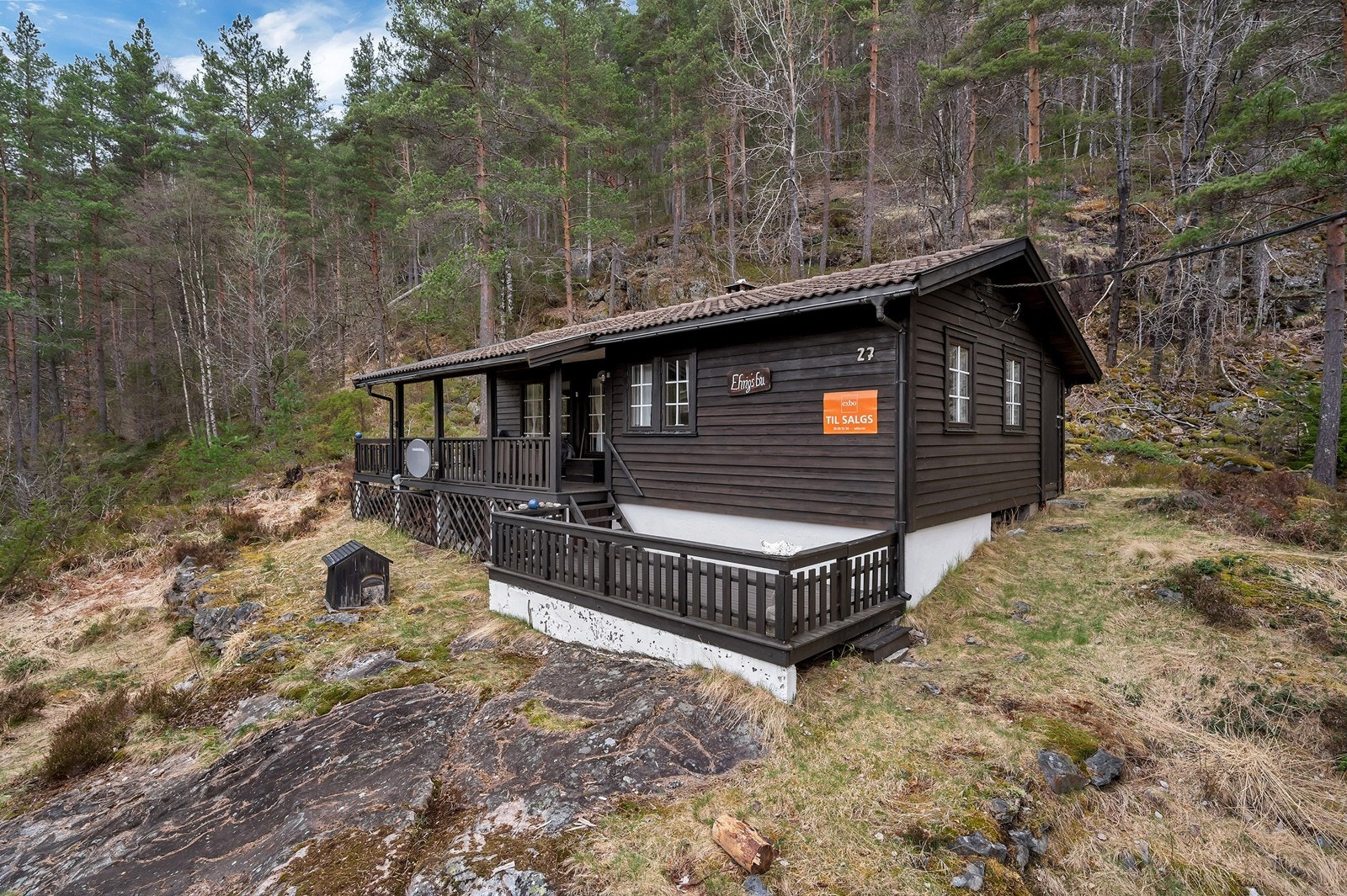 Pen hytte med enkel adkomst fra vei Galleribilde