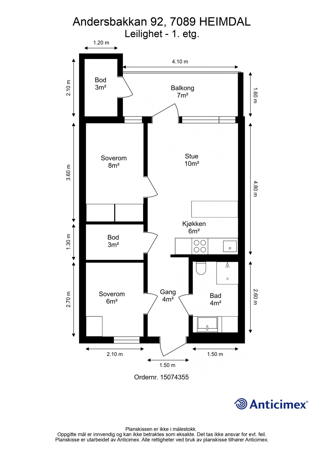 Planskisse. Galleribilde
