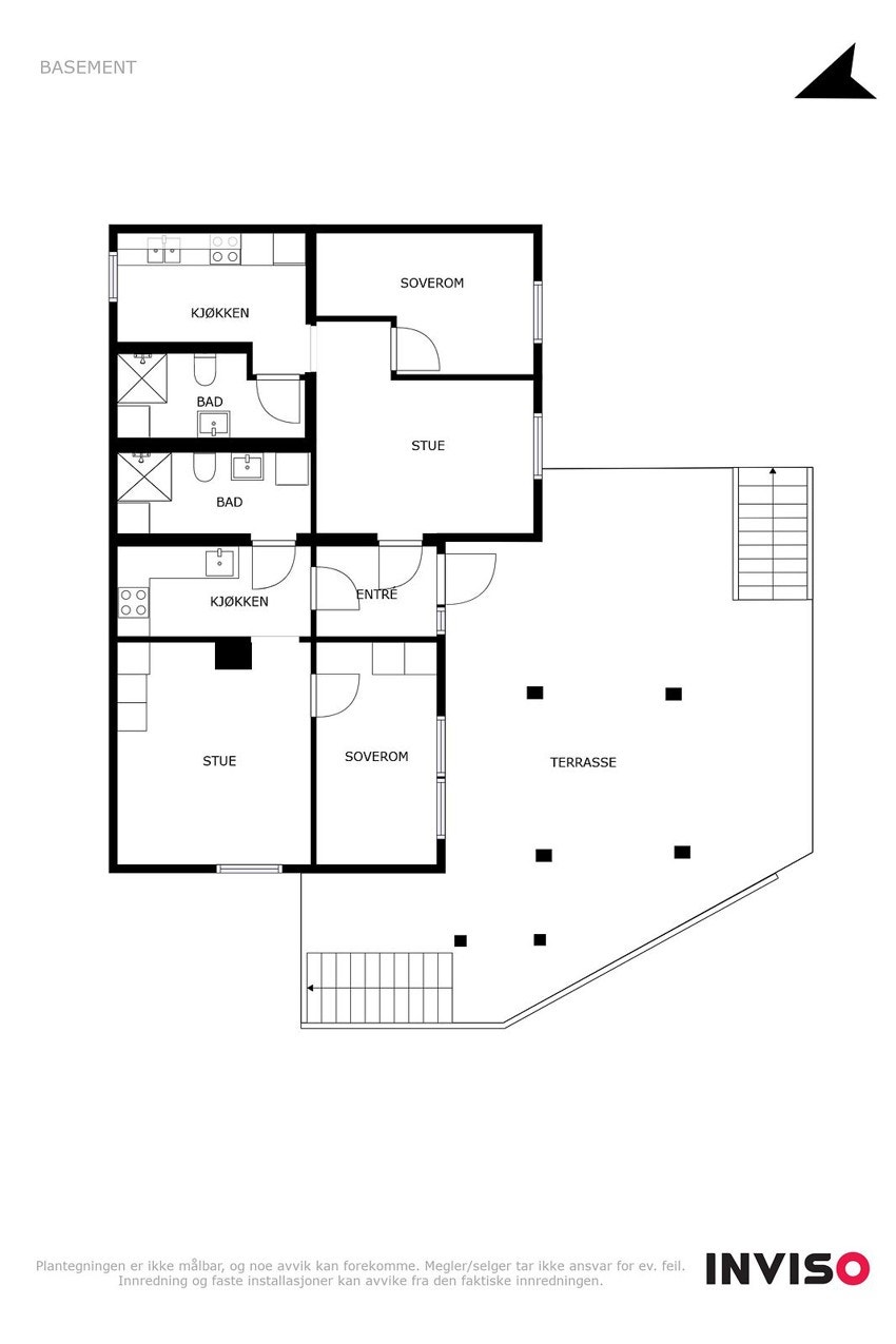 Plantegning u.etg. Galleribilde