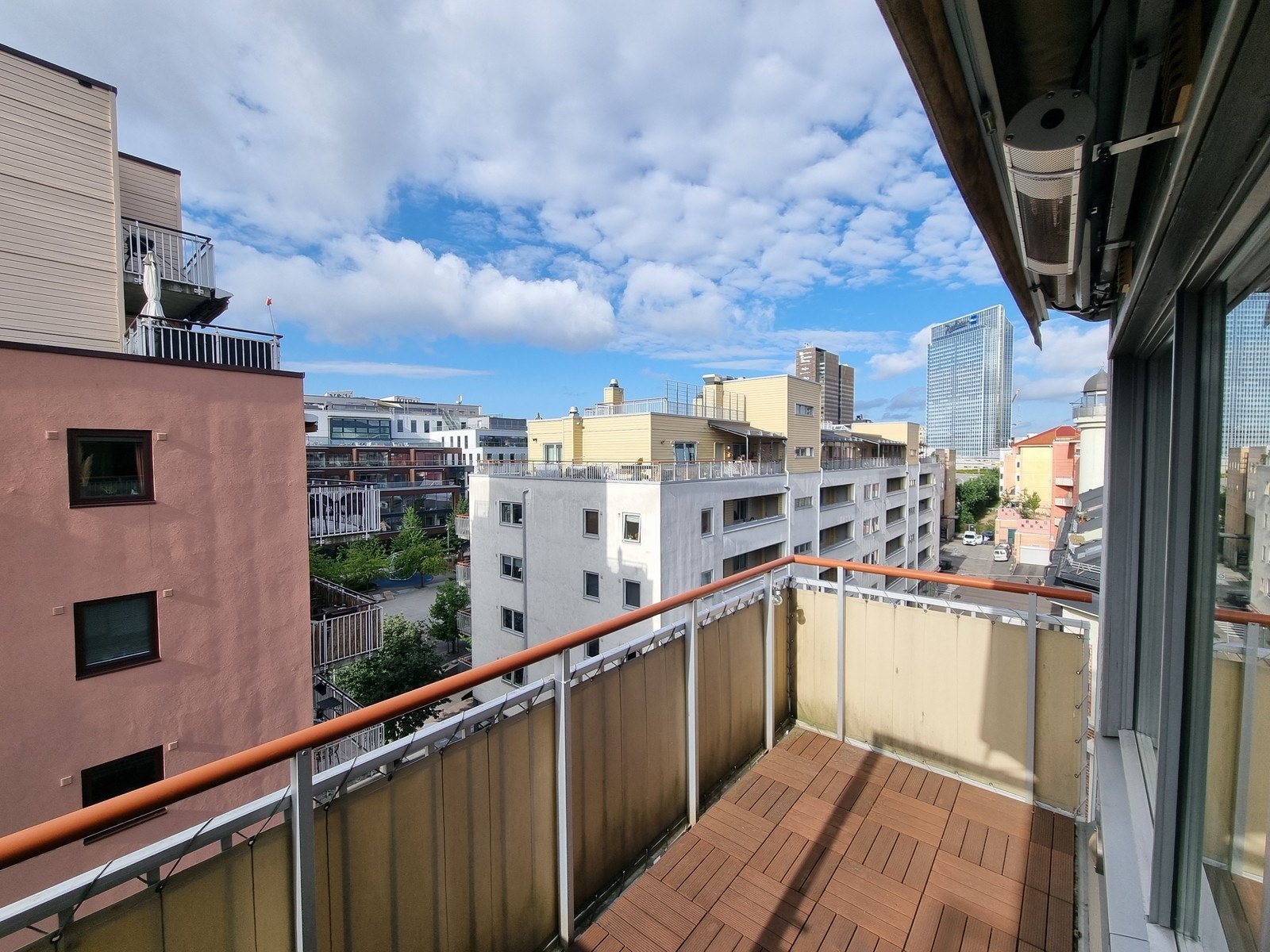 Utsiktsbilde fra balkong. Galleribilde