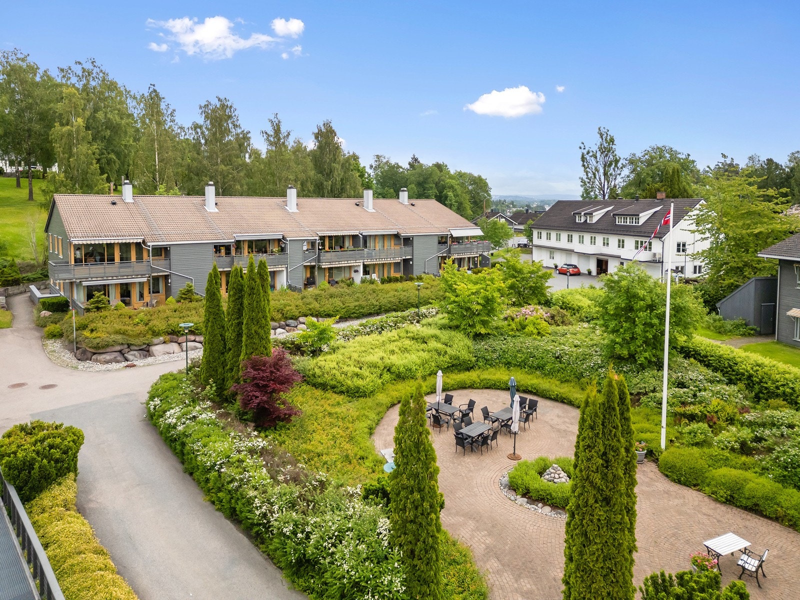 Utsikt over fellesområdet fra balkongen Galleribilde