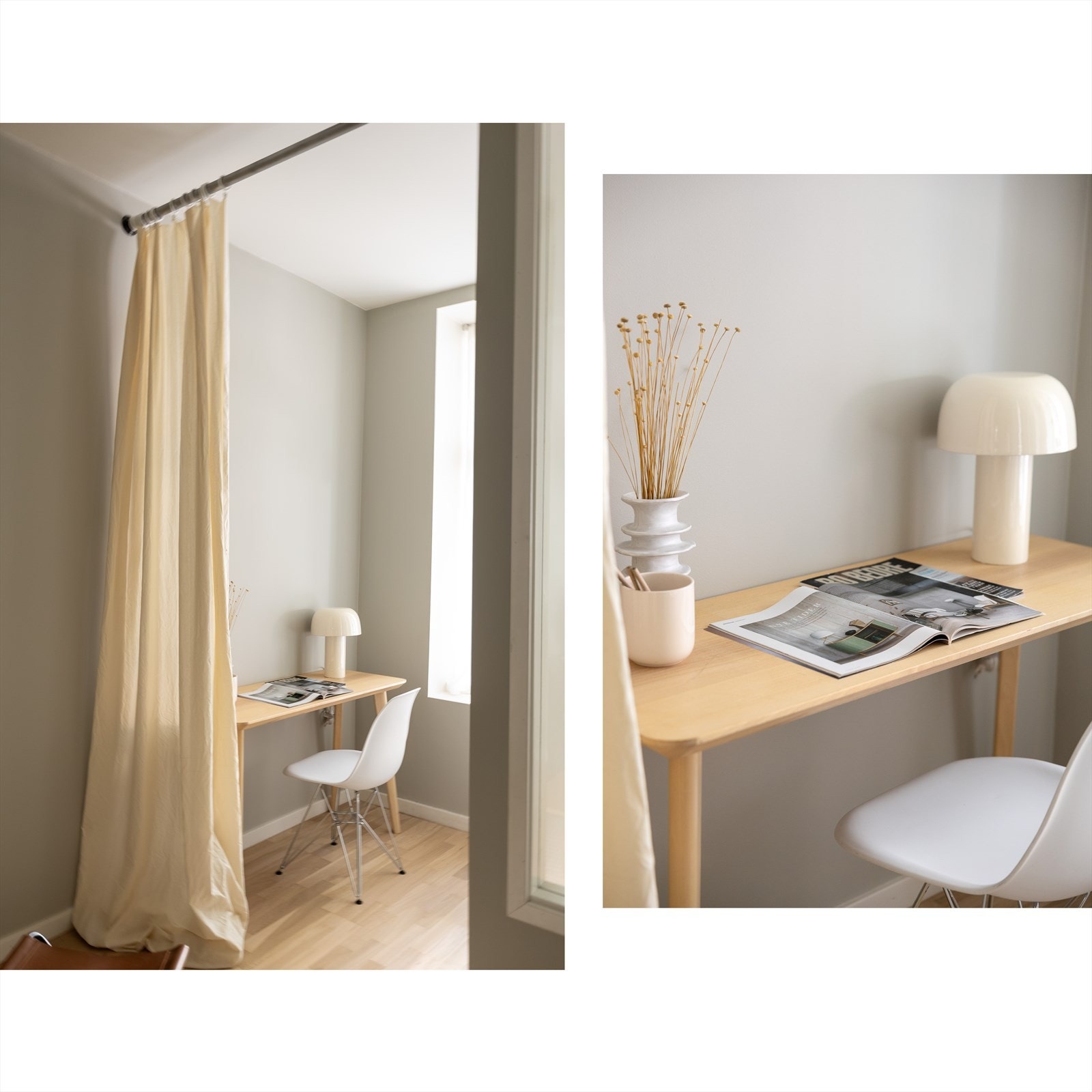 Selger har innredet deler av stuen som hjemmekontor Galleribilde