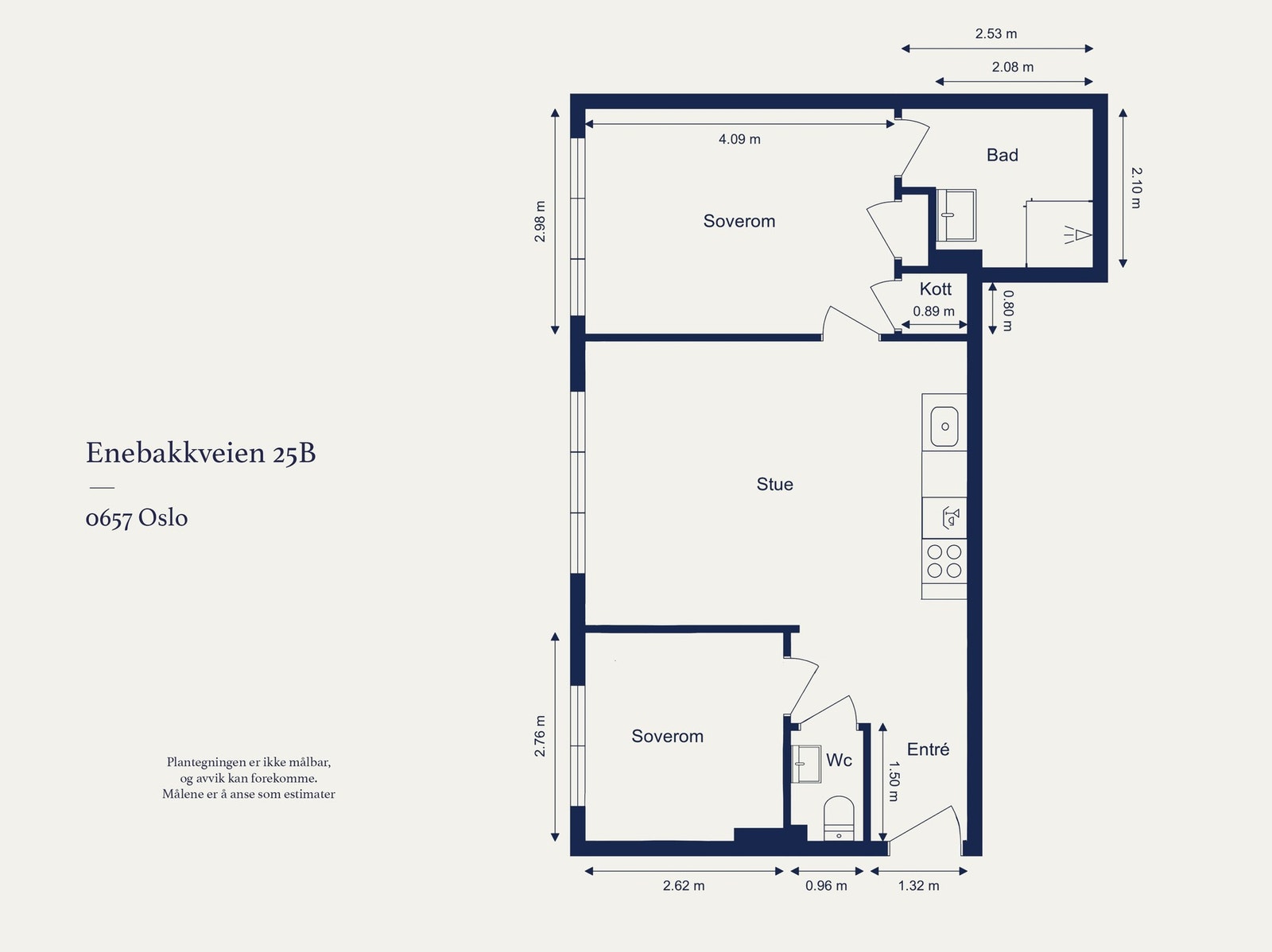 Alternativ planløsning. Galleribilde
