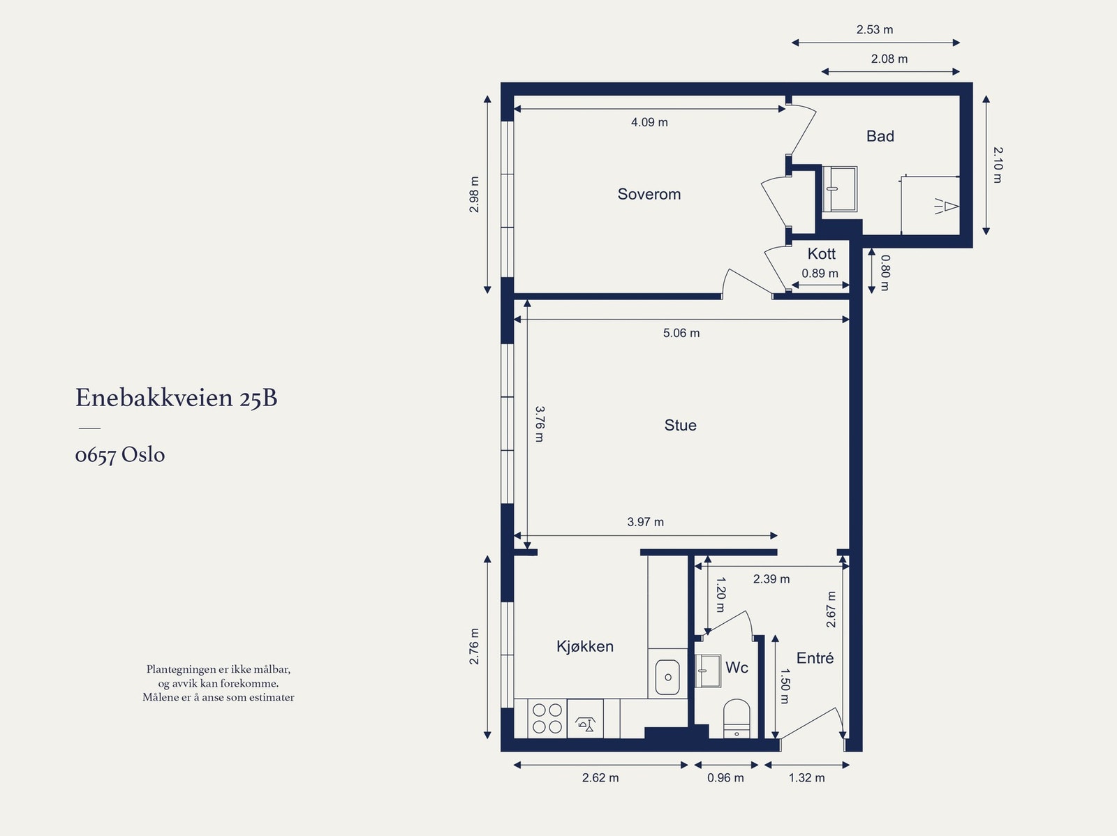 Alternativ planløsning. Galleribilde
