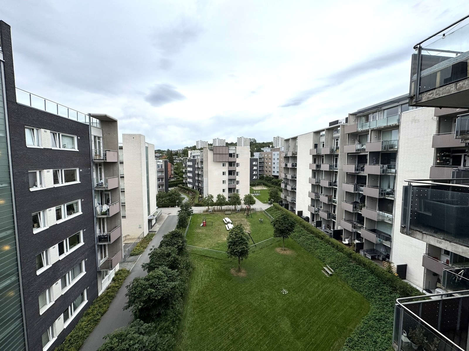 Utsikt fra balkong Galleribilde