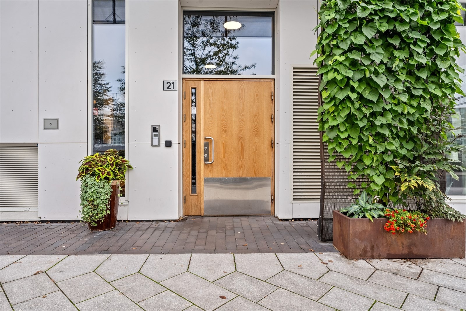 Inngangsparti i roligere bakgate. Galleribilde