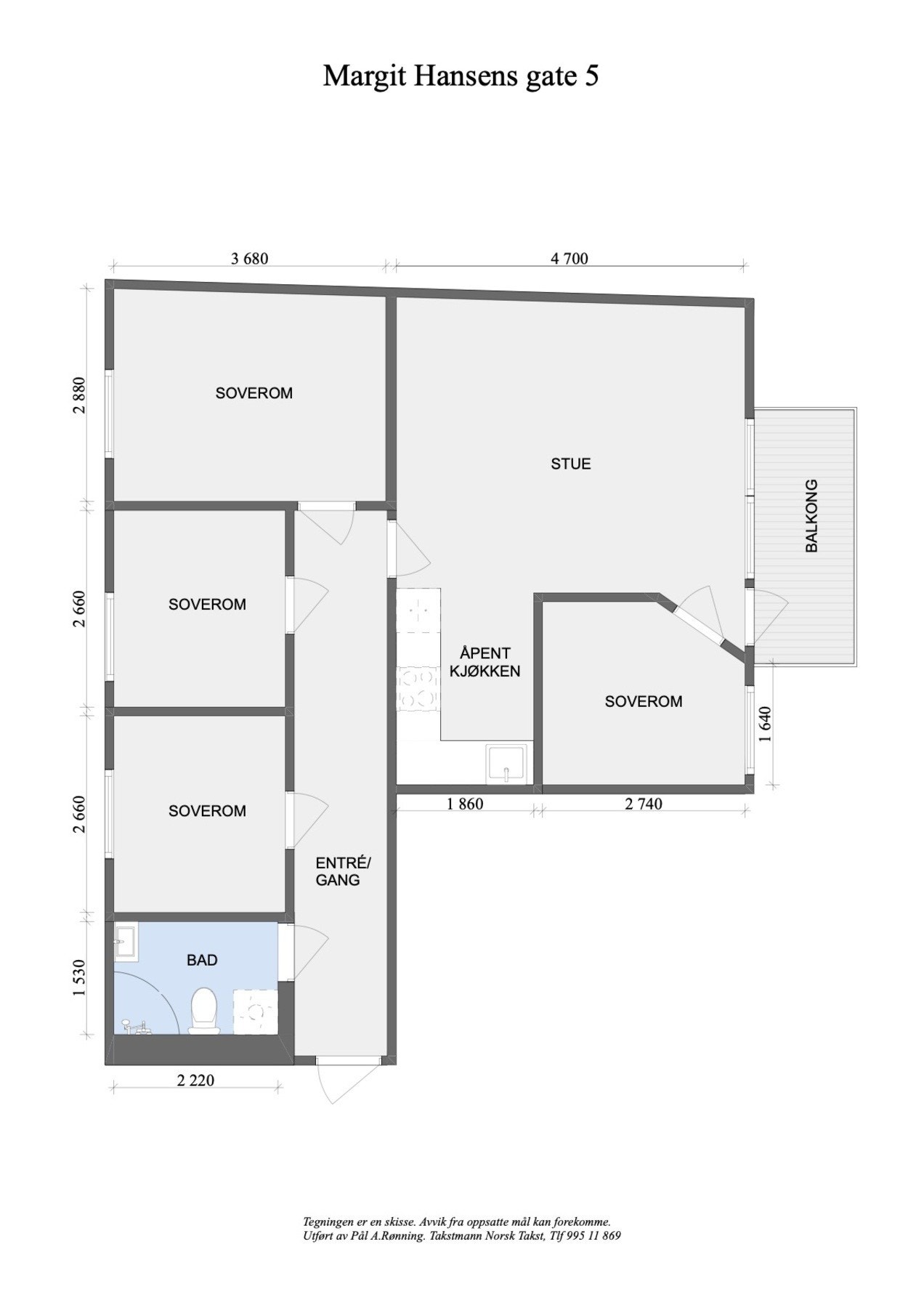 Utover leilighetens interne areal disponerer leiligheten en kjellerbod Galleribilde