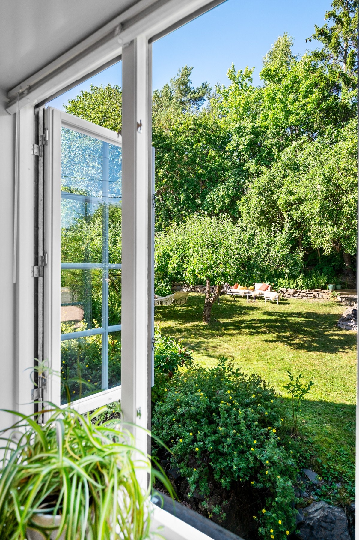 Åpne opp til din private, grønne lunge med flere ulike frukttrær. Galleribilde