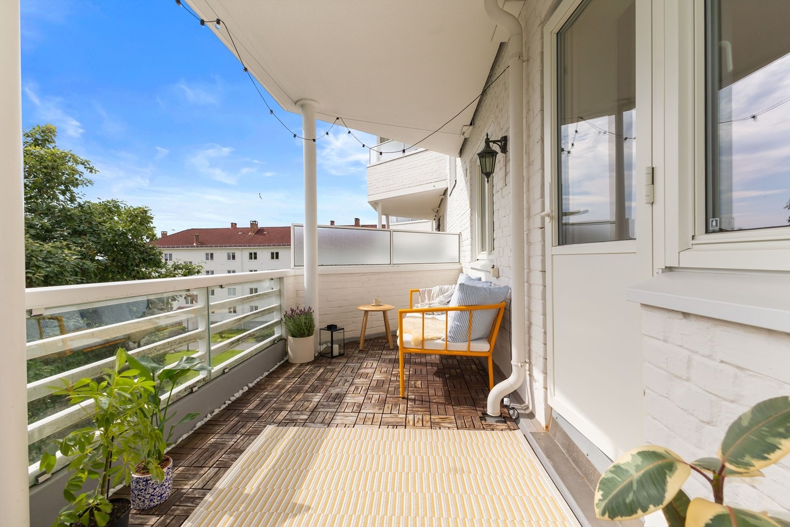 - En nydelig og sjarmerende 3-roms med herlig balkong - Galleribilde