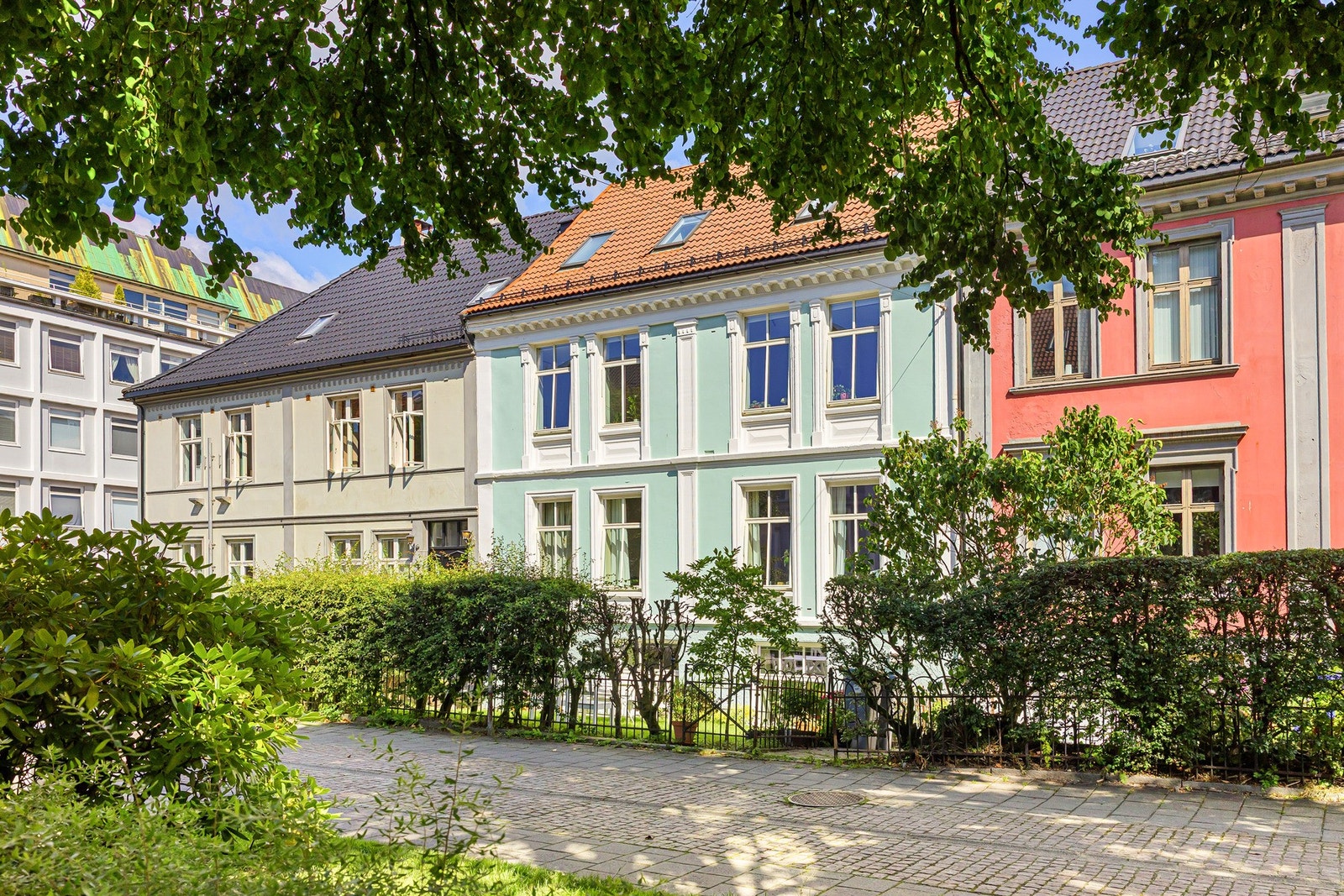 Leiligheten ligger i en av Bergens hyggeligste gater. Galleribilde