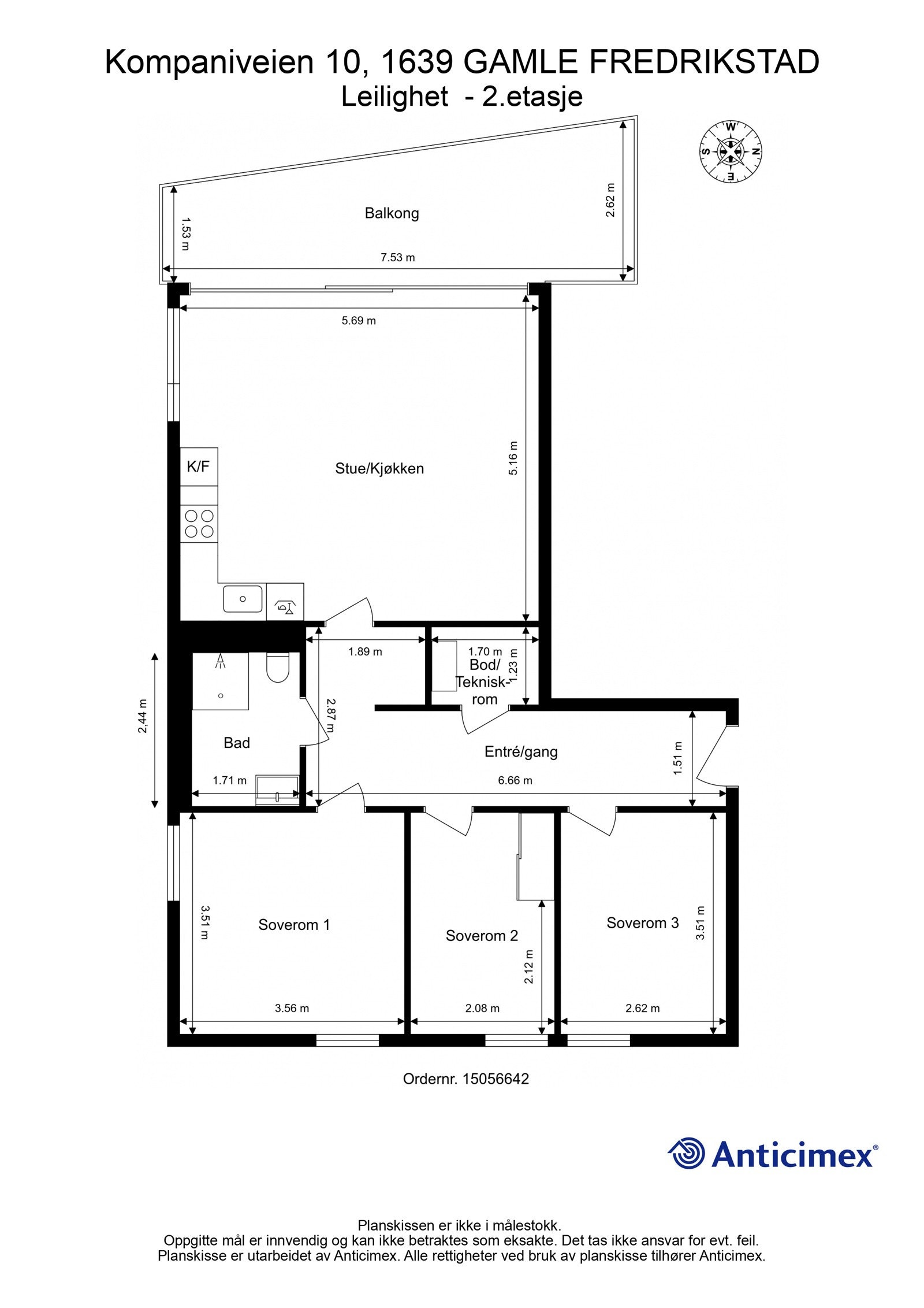 Plantegning Galleribilde