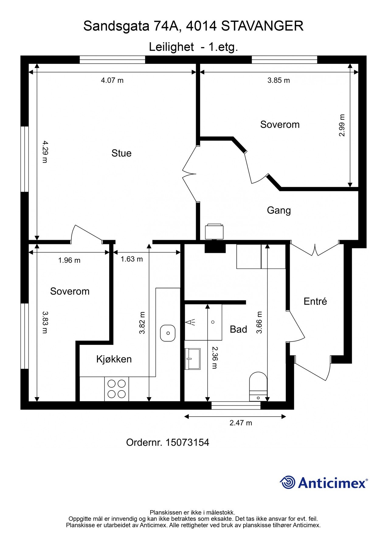 Plantegning Galleribilde