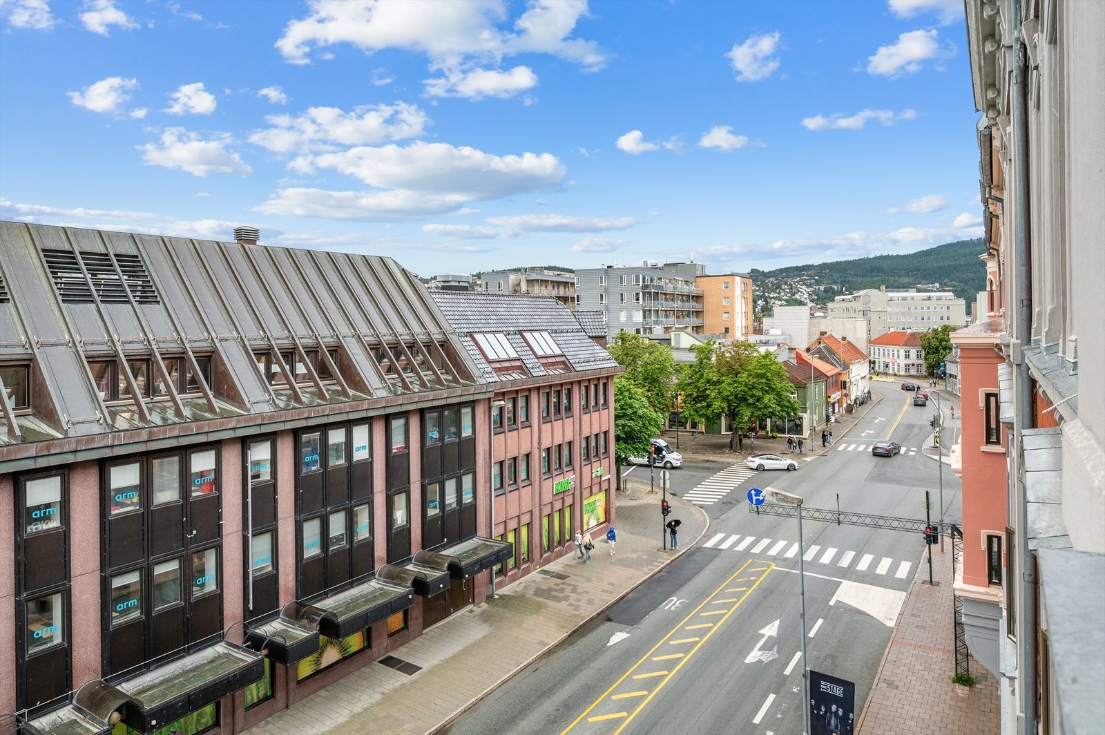 Leiligheten har en unik og sentral beliggenhet i hjertet av av Trondheim Galleribilde