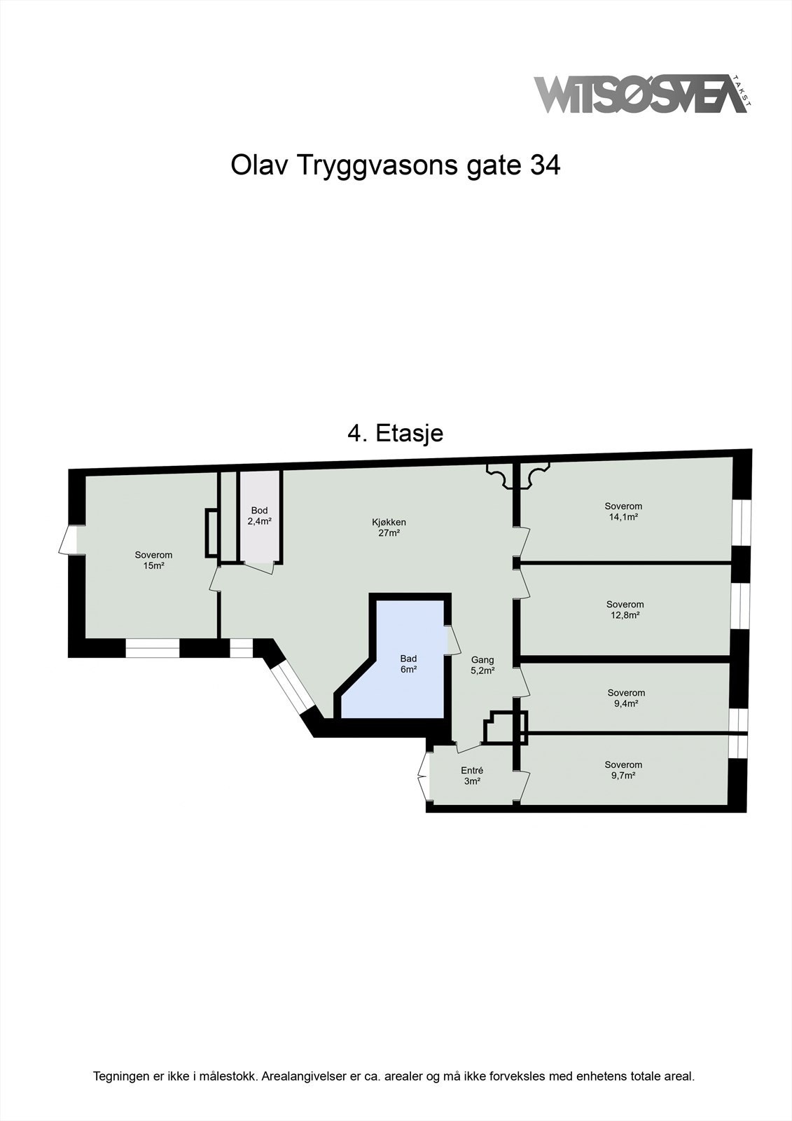 Planskisse 4. etasje Galleribilde