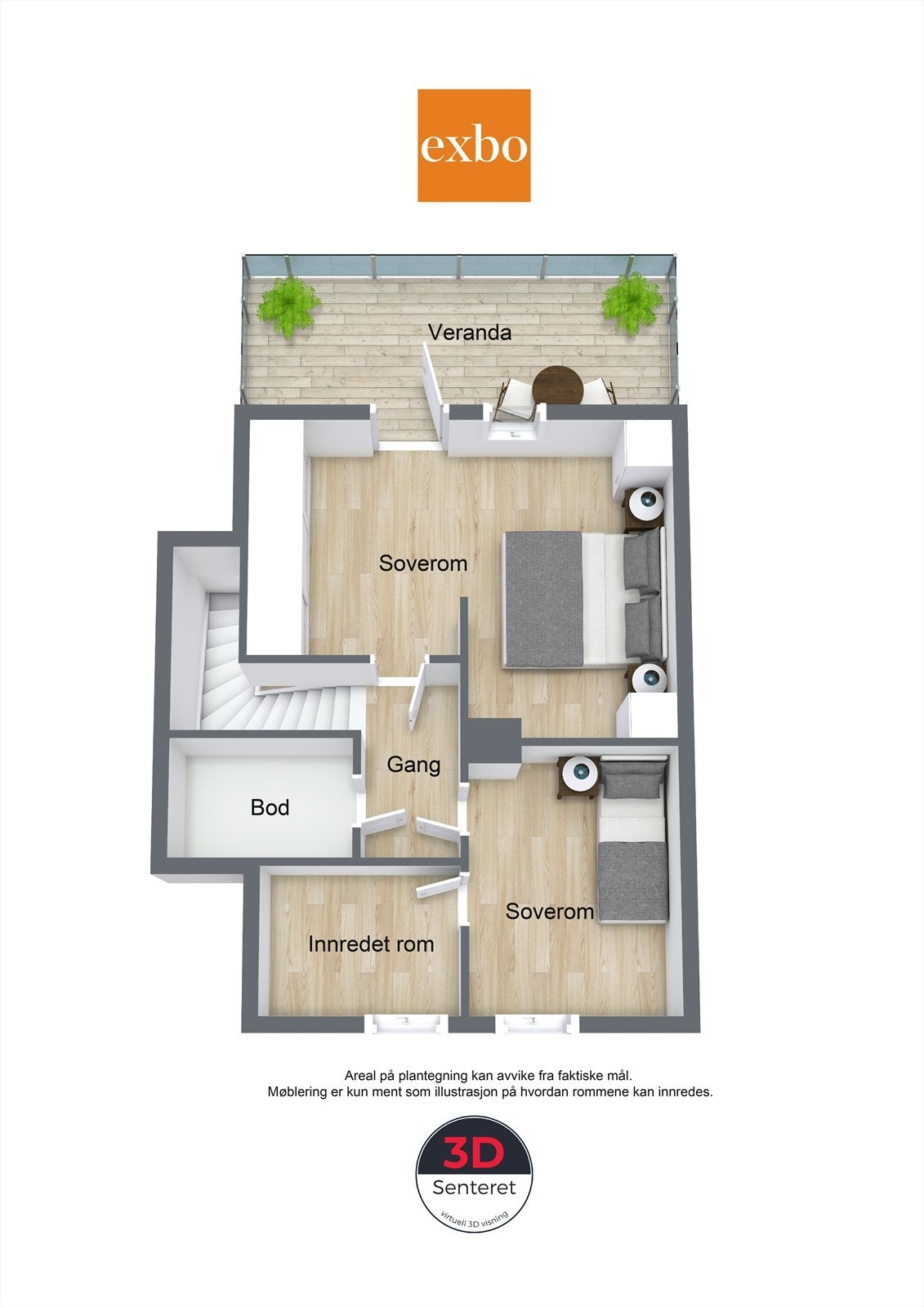 Plantegning loft. Galleribilde