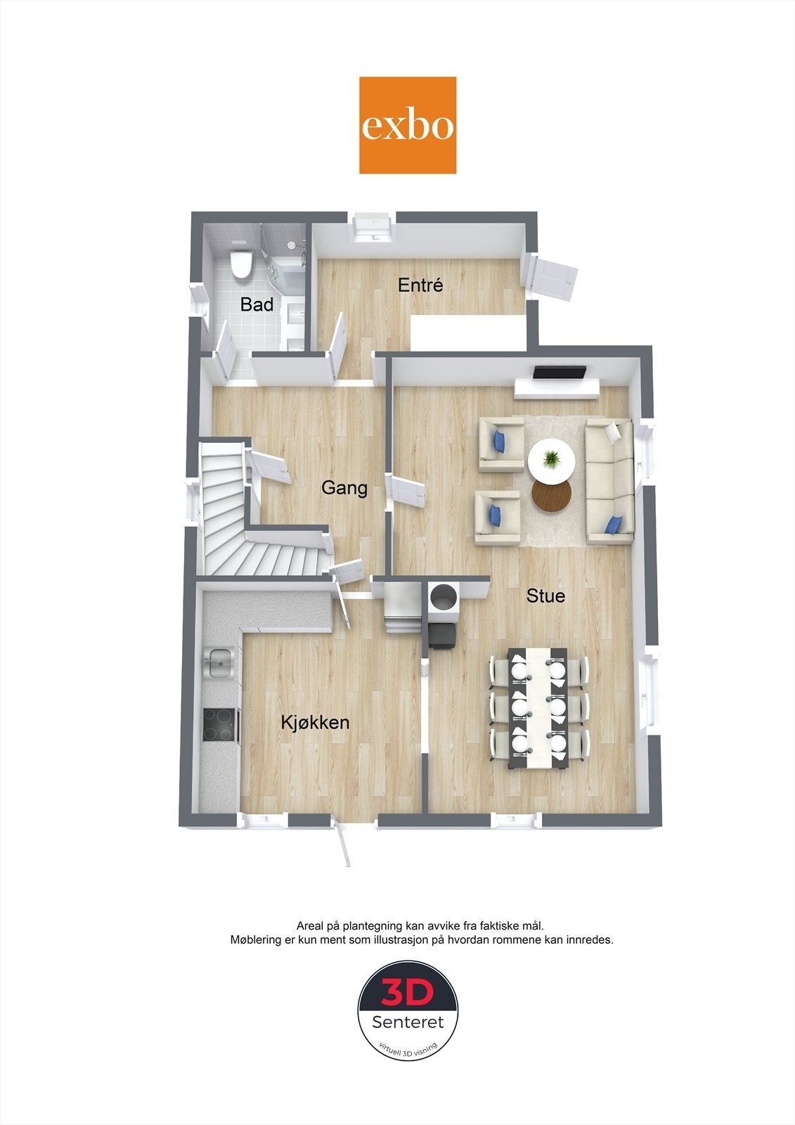 Plantegning 1. etasje. Galleribilde