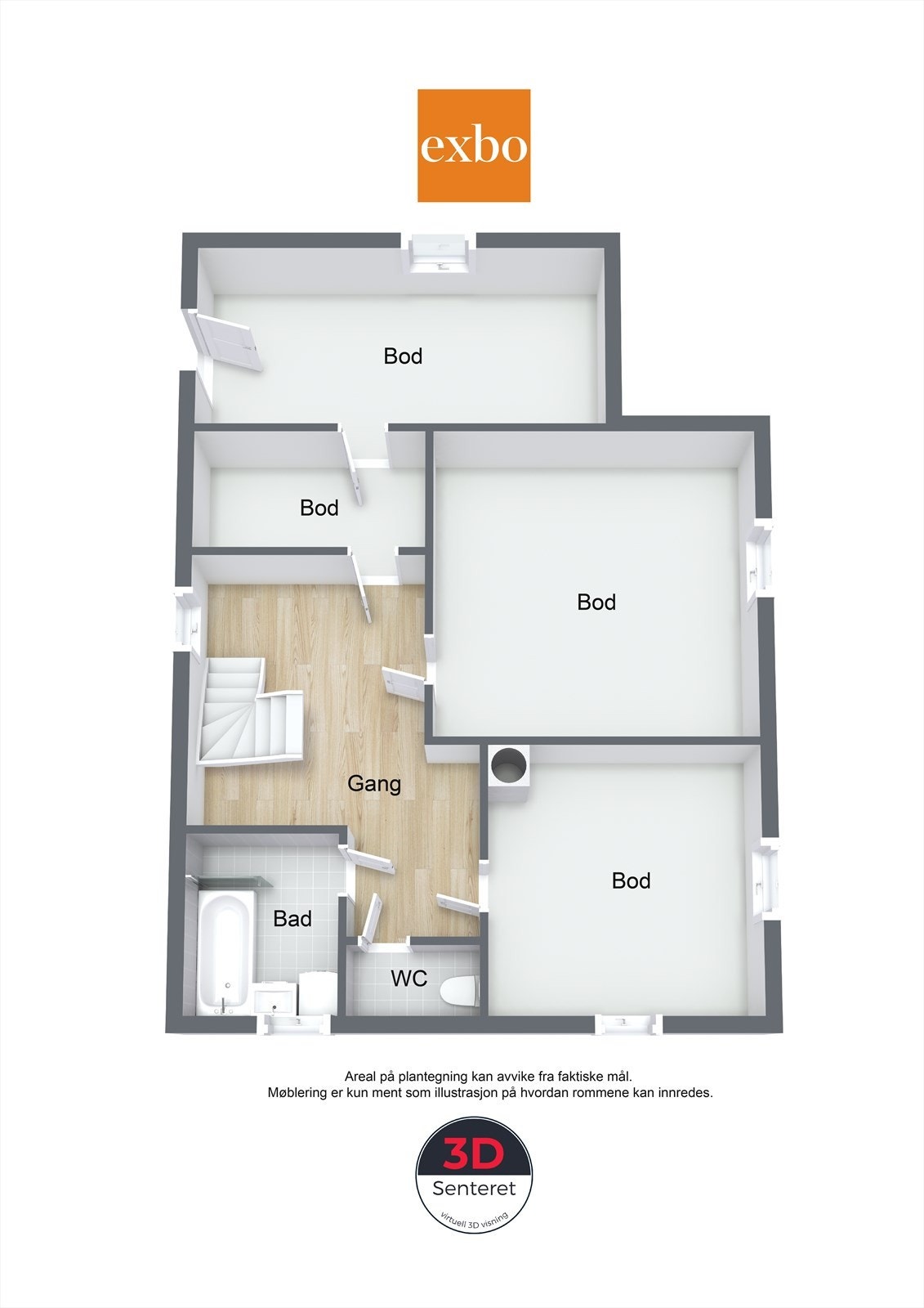 Plantegning kjeller. Galleribilde