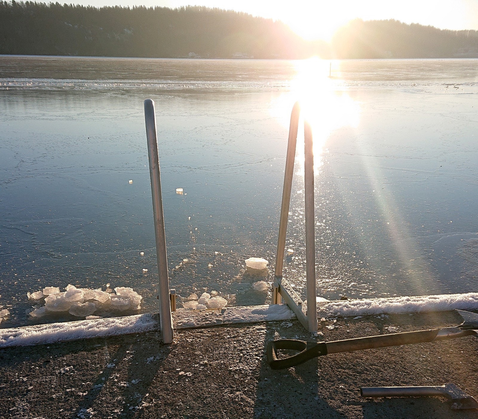 Muligheten for isbading er absolutt til stede. Galleribilde