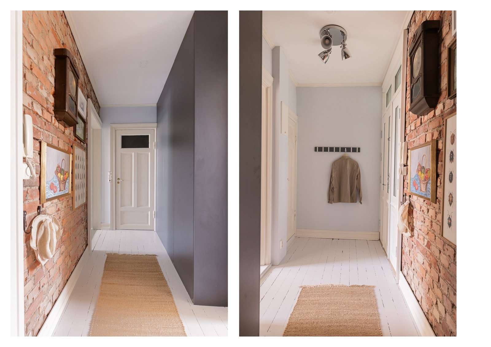 Entréen er romslig og er utstyrt med både stort garderobeskap. Galleribilde