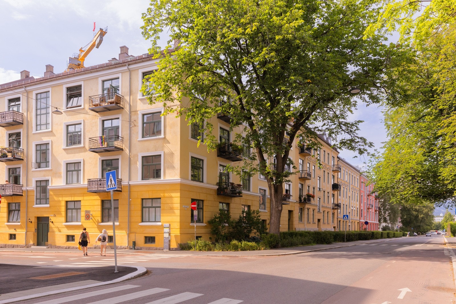 Borettslaget har utført omfattende oppgradering av bygården. Galleribilde