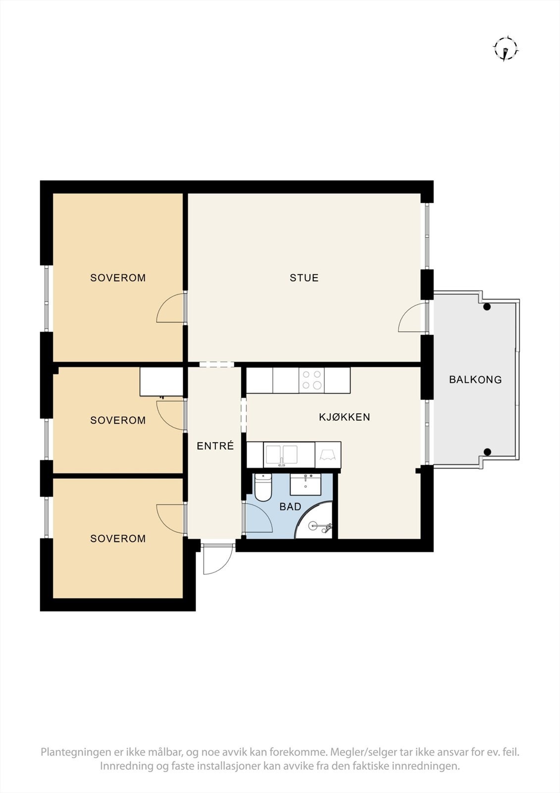Planskisse 1. etasje Galleribilde