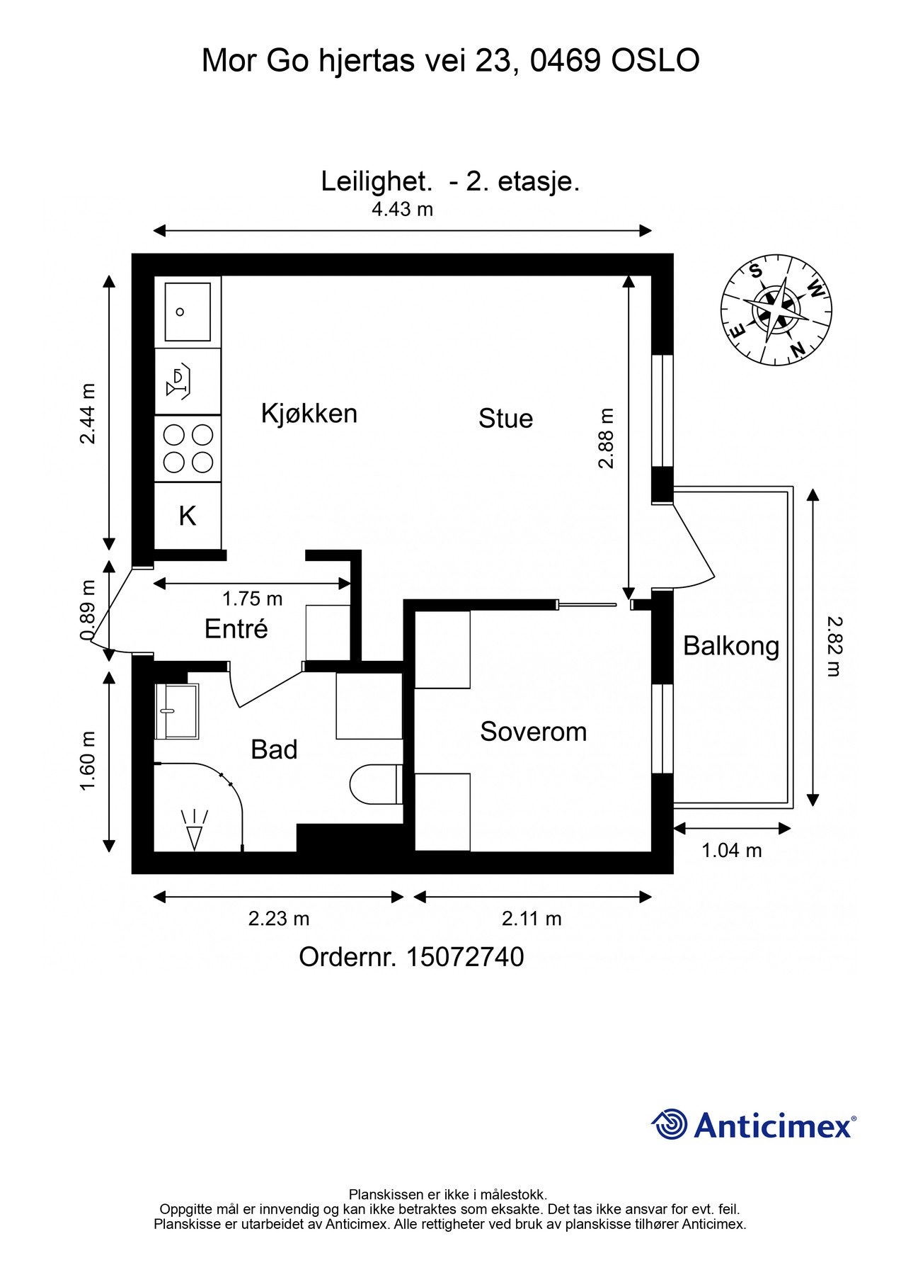 Vi begynner med plantegning slik at du har god oversikt før du blar videre. Galleribilde