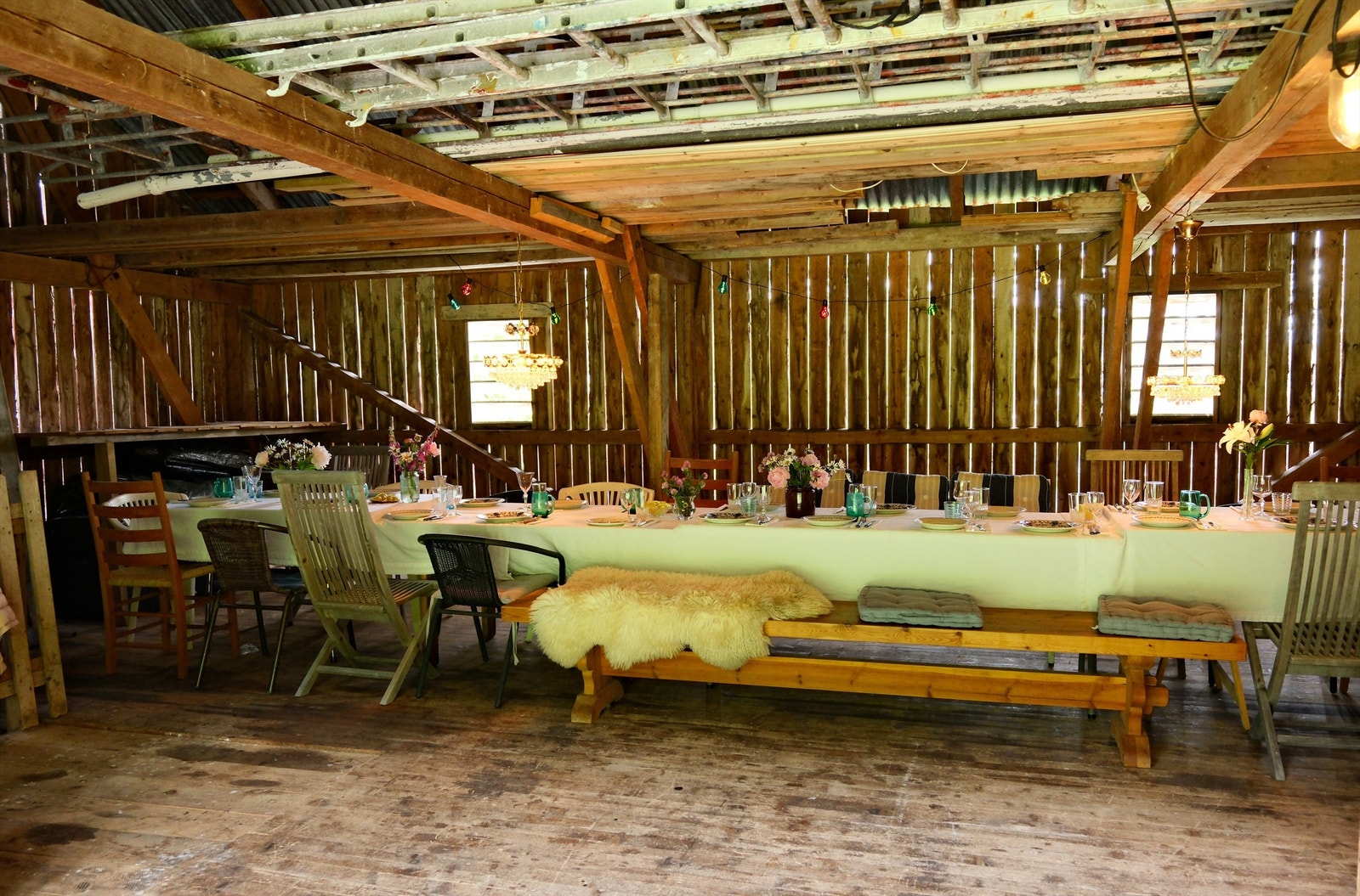 Låven pyntet og klar for fest! Galleribilde