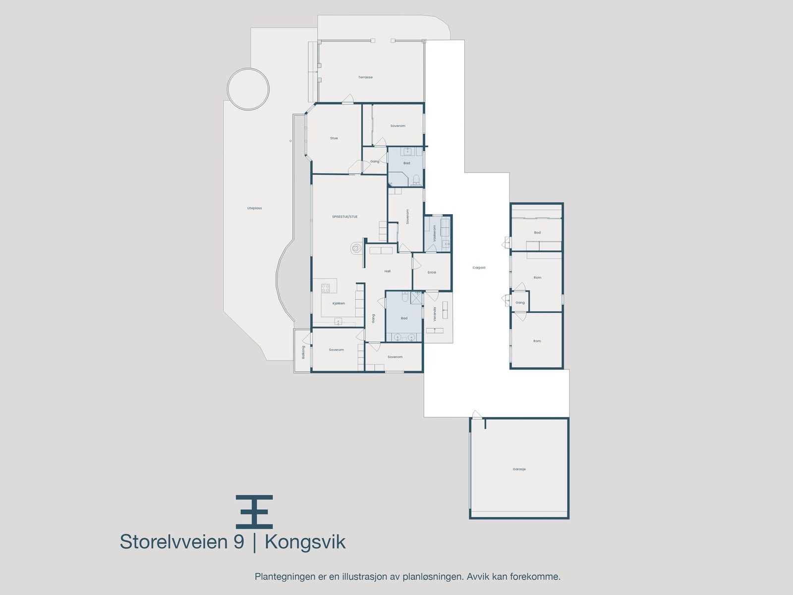 Plantegning Galleribilde