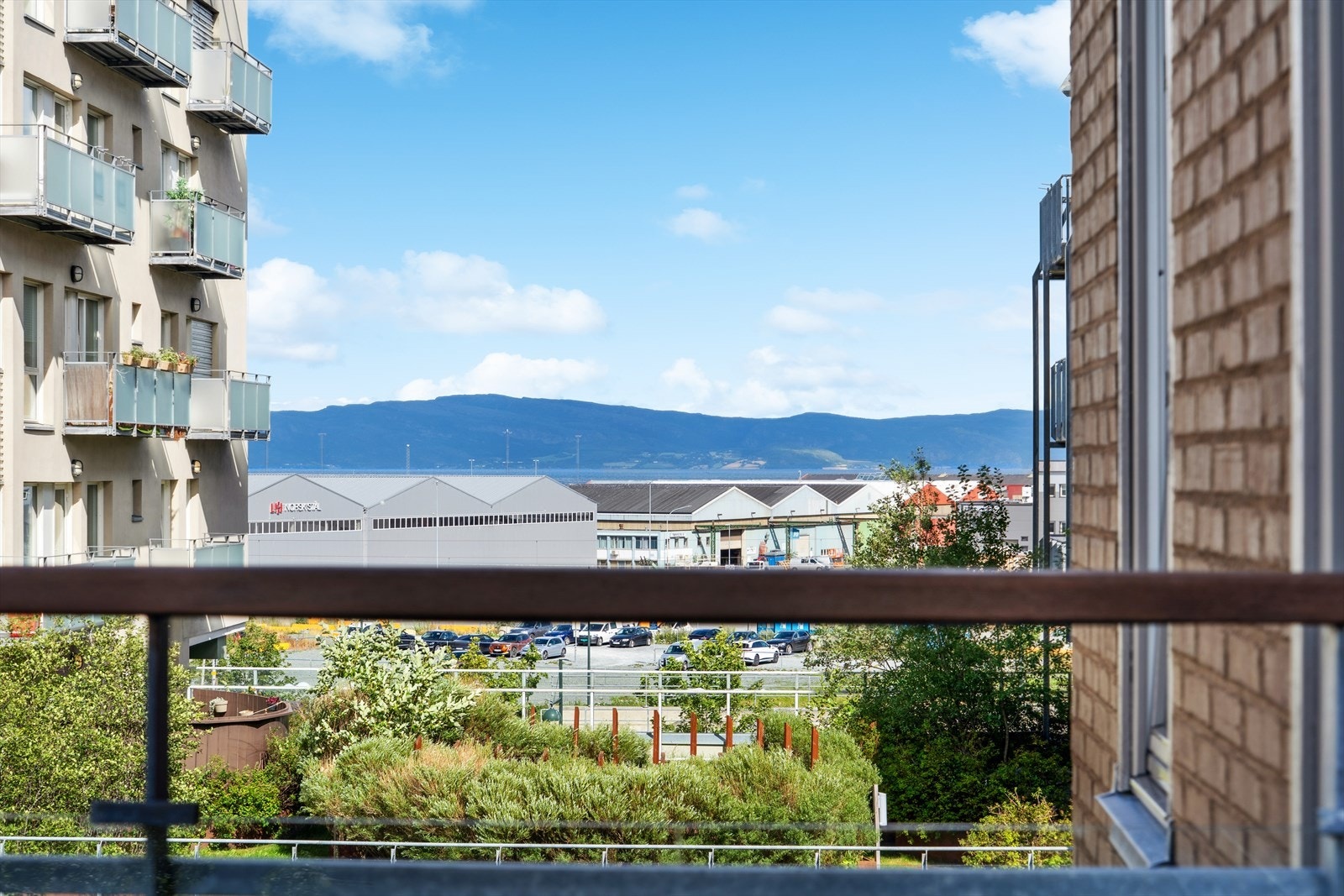 Utsikt fra balkongen Galleribilde