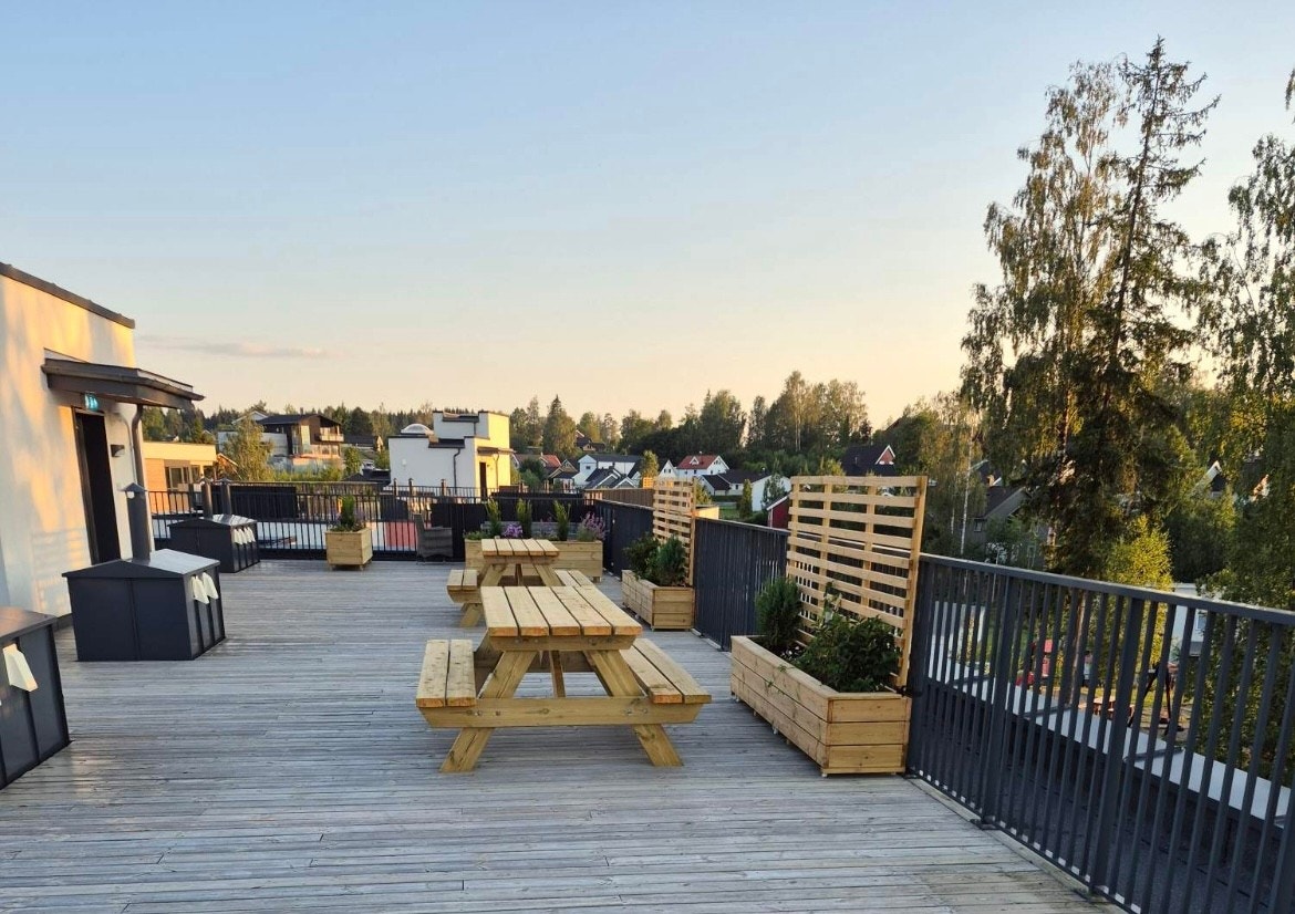 Takterrasse. Galleribilde