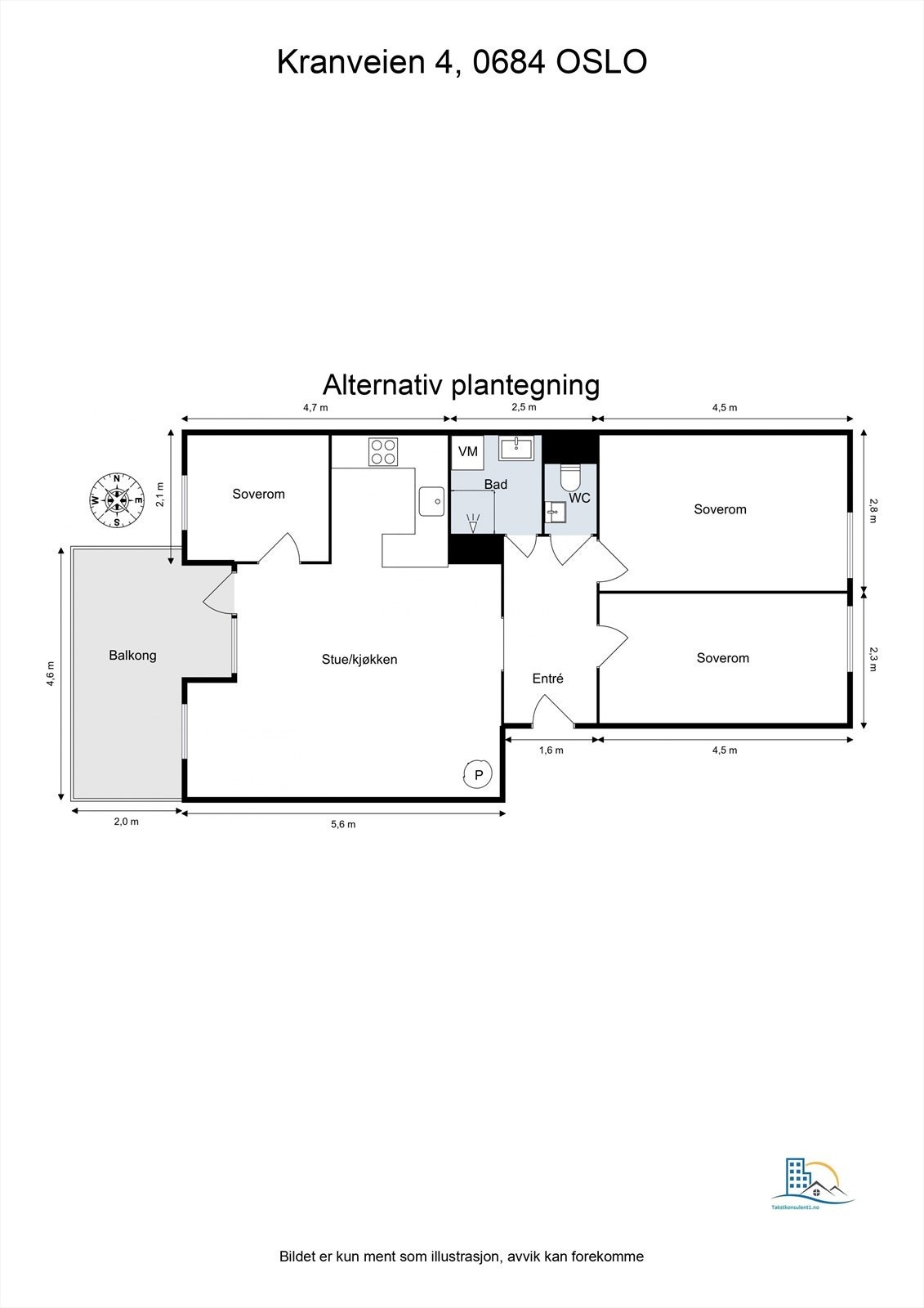 Alternativ plantegning Galleribilde