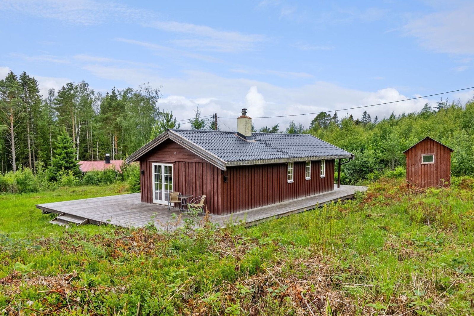 Frostasenteret, hvor nærmeste dagligvare ligger er bare en 12 minutters kjøretur fra hytta. Galleribilde