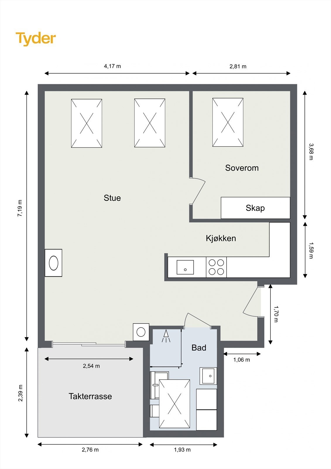 Plantegning Galleribilde