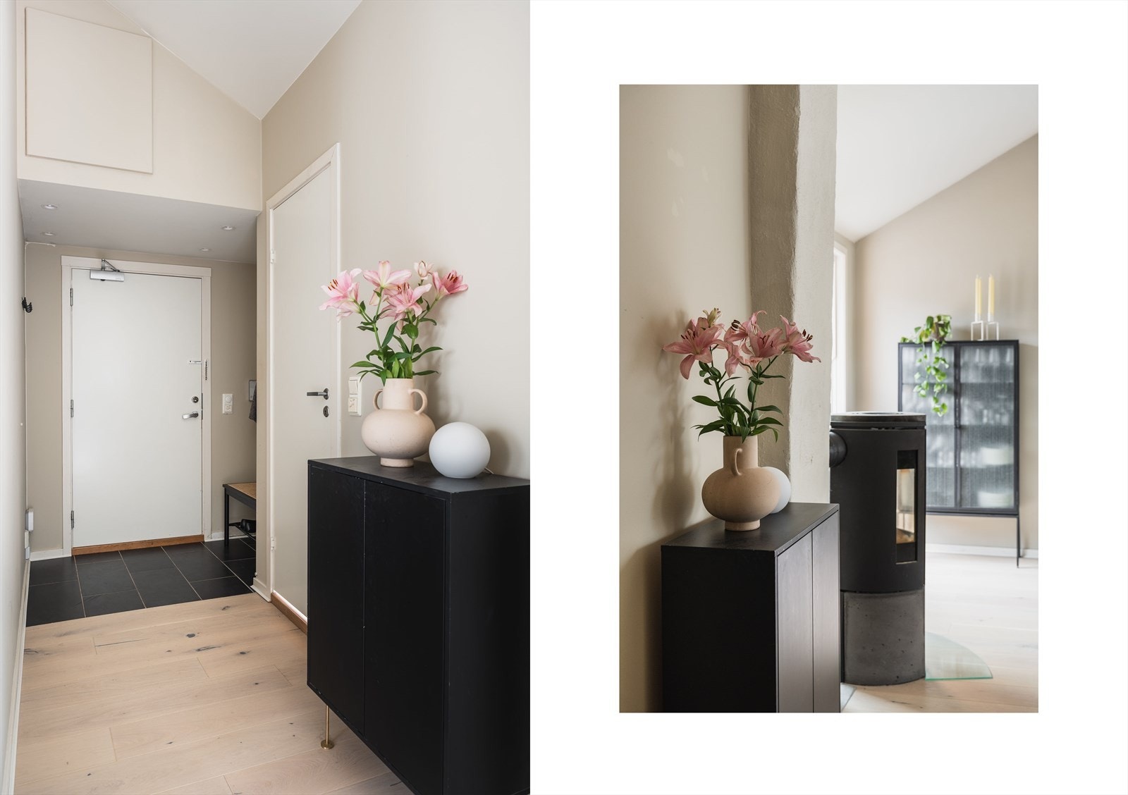 Entrè med plass til å henge fra seg yttertøy og sette fra seg sko Galleribilde