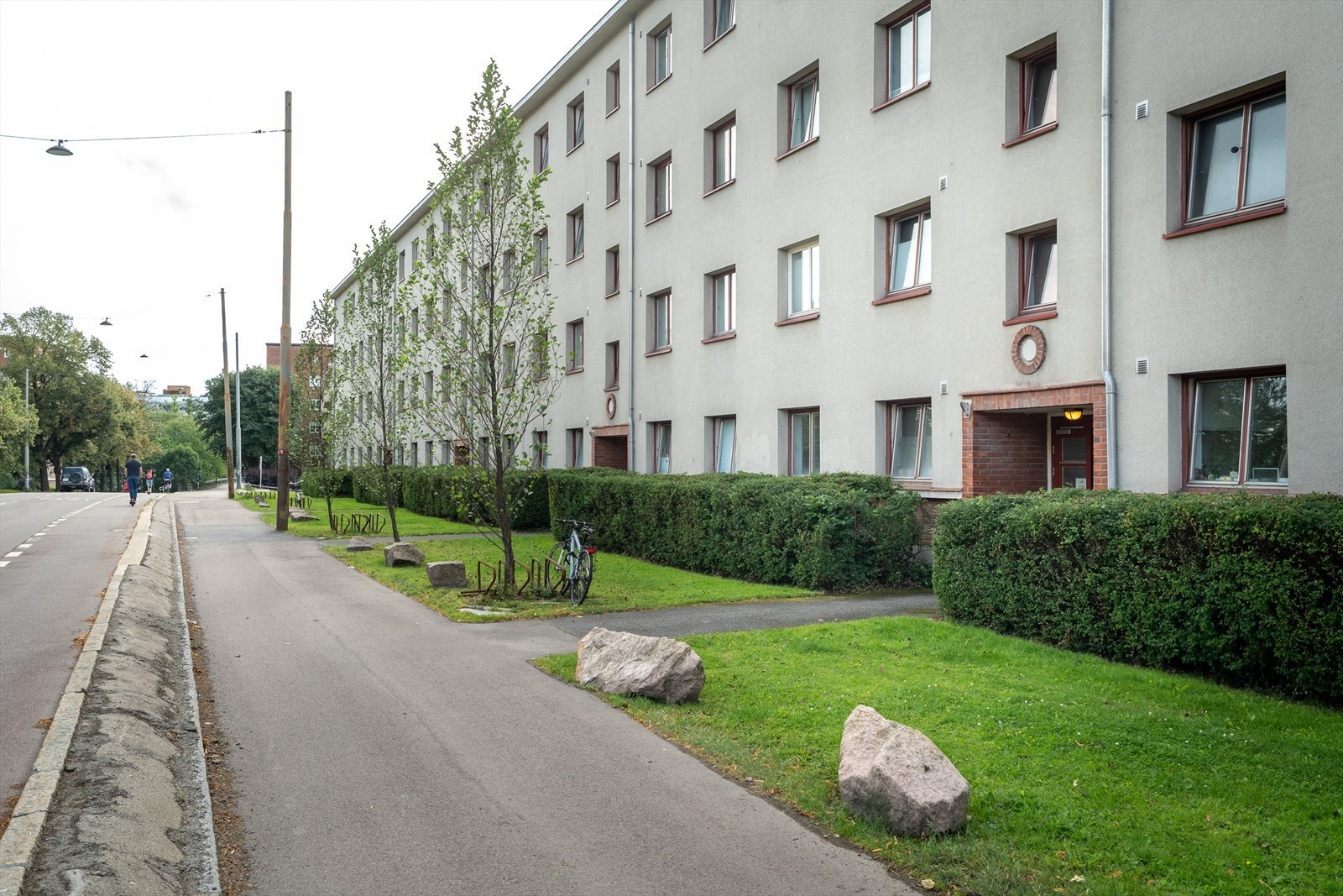 Borettslaget består av 116 andelsleiligheter med vaktmestertjenester og fellesvaskeri. Galleribilde