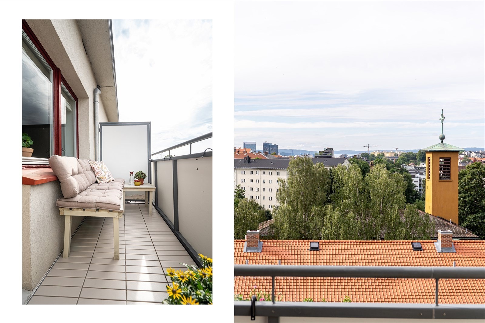 Leiligheten ligger i toppetasjen og ligger flott til med utsikt ut over byen, gode solforhold og nærhet til alt! Galleribilde