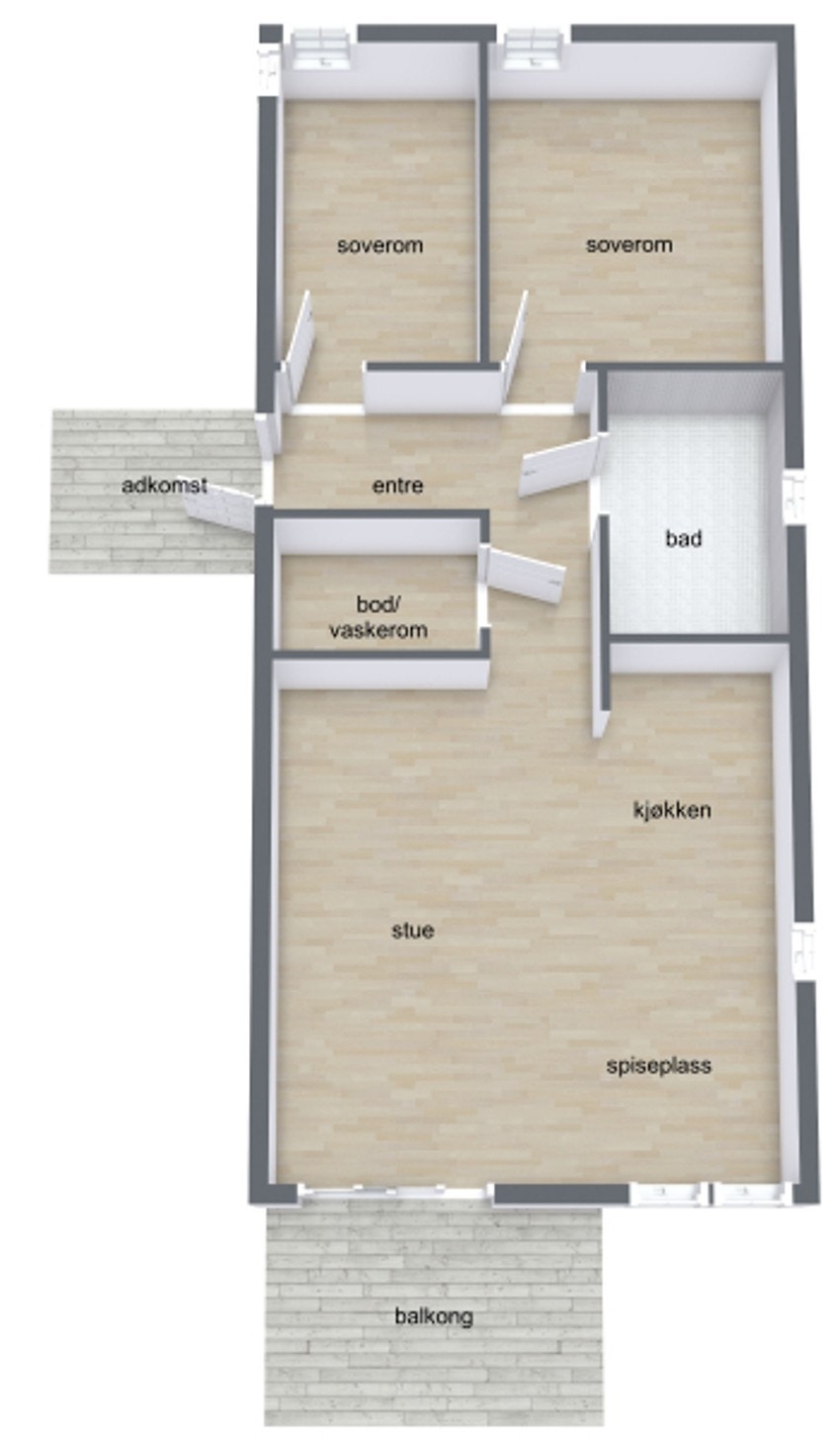 Plantegning Galleribilde