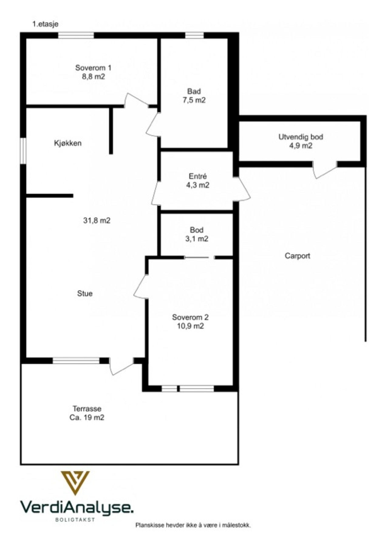 Planskisse. Galleribilde