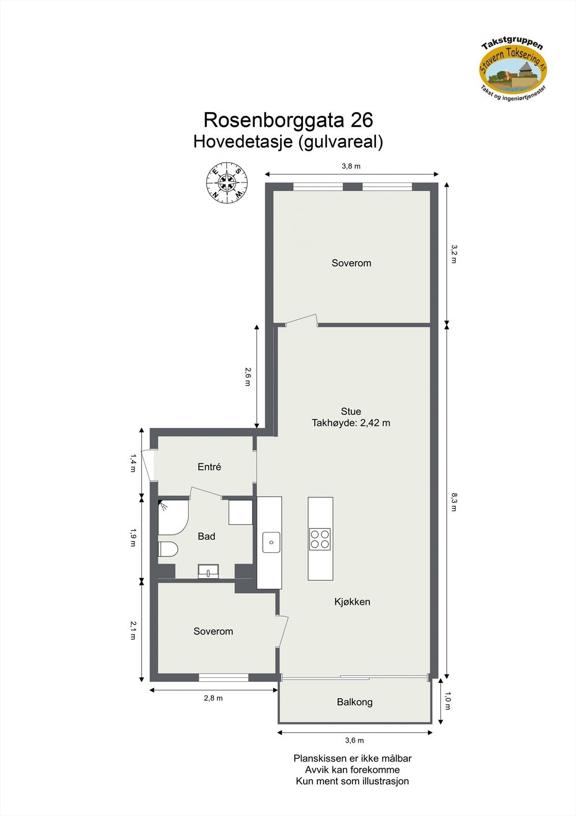 Leiligheten har perfekt planløsning! Galleribilde
