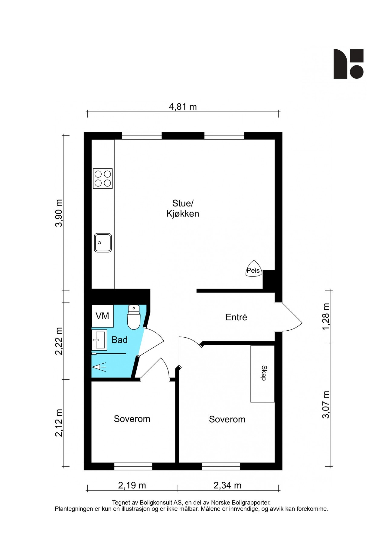 Plantegning Galleribilde