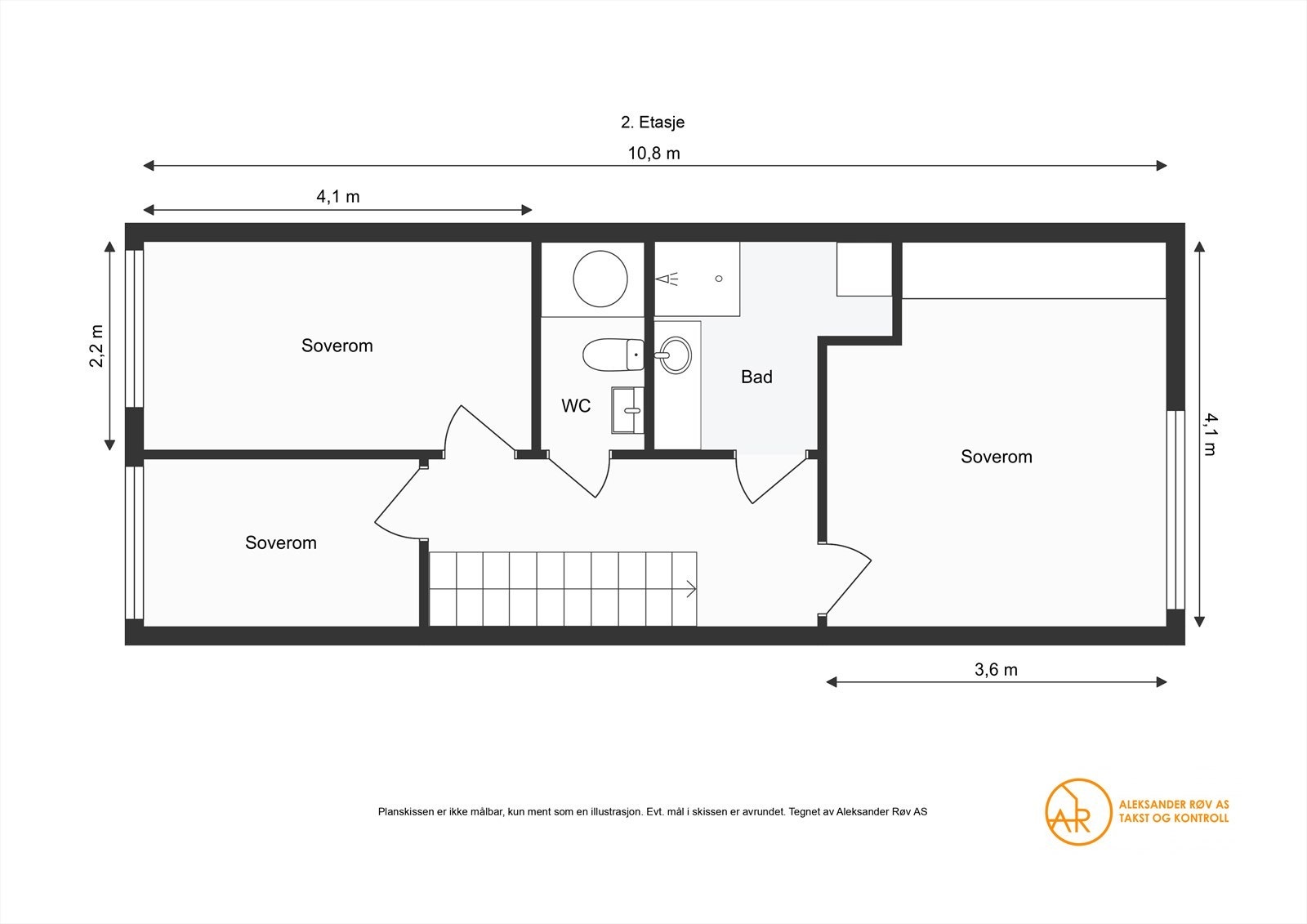 Plantegning 2. etasje Galleribilde
