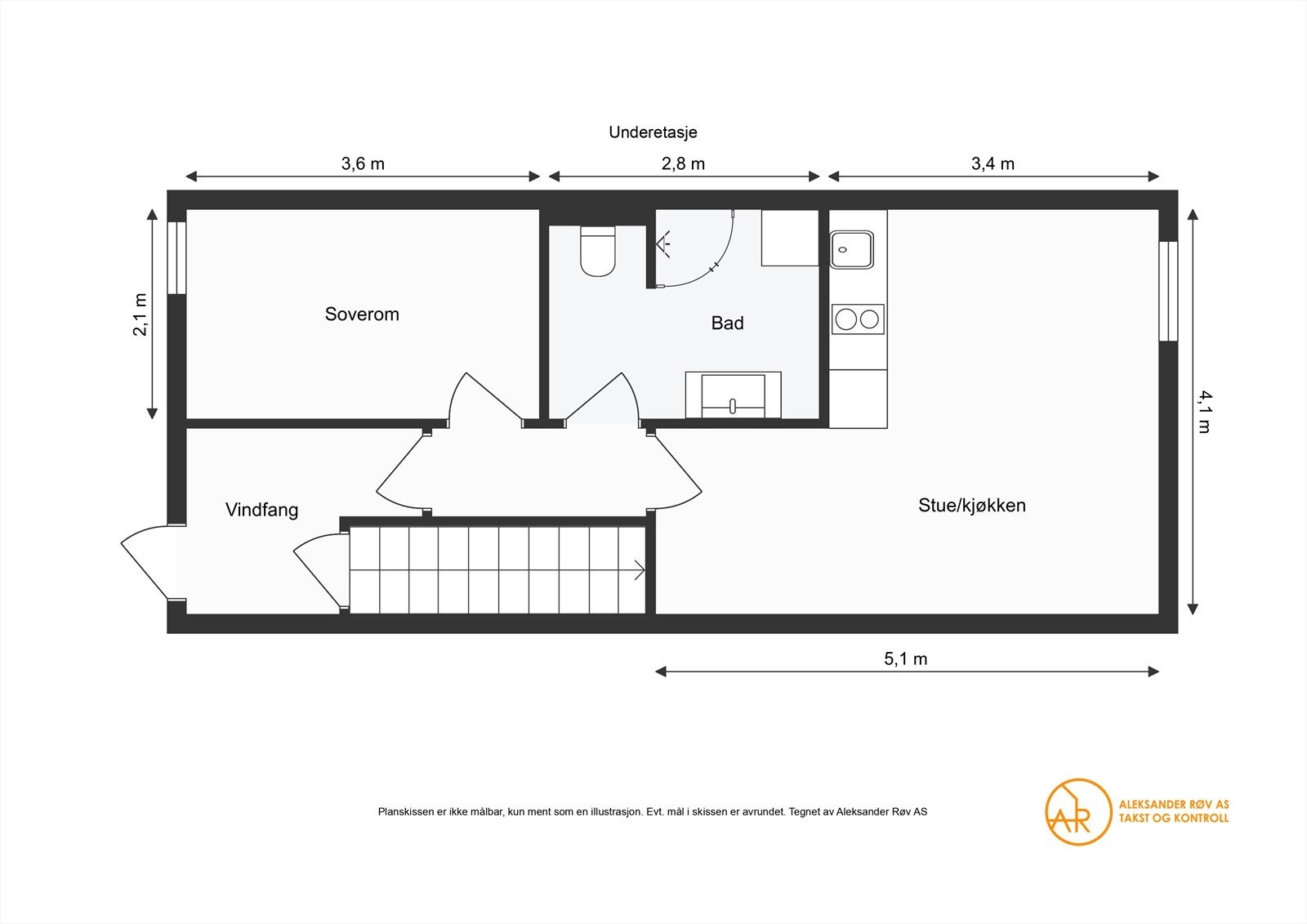 Plantegning underetasje Galleribilde