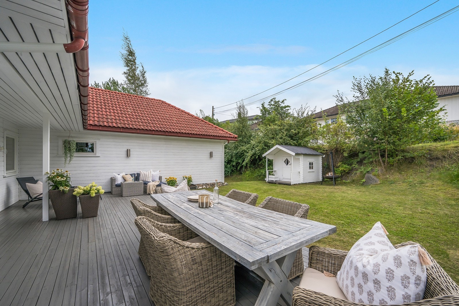 Deilig og usjenert terrasse. Galleribilde