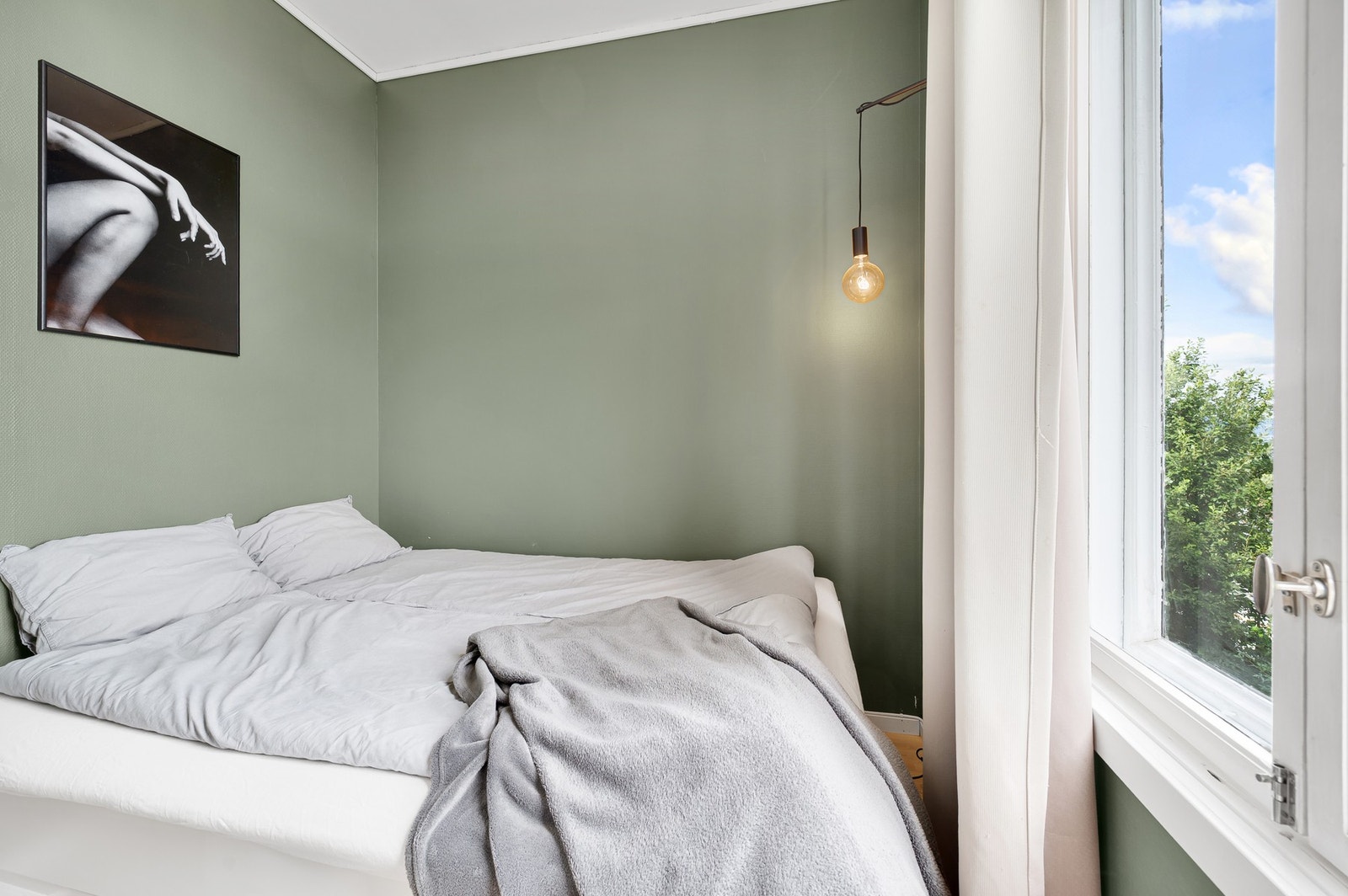 Soverommet er på 5,9m². Galleribilde